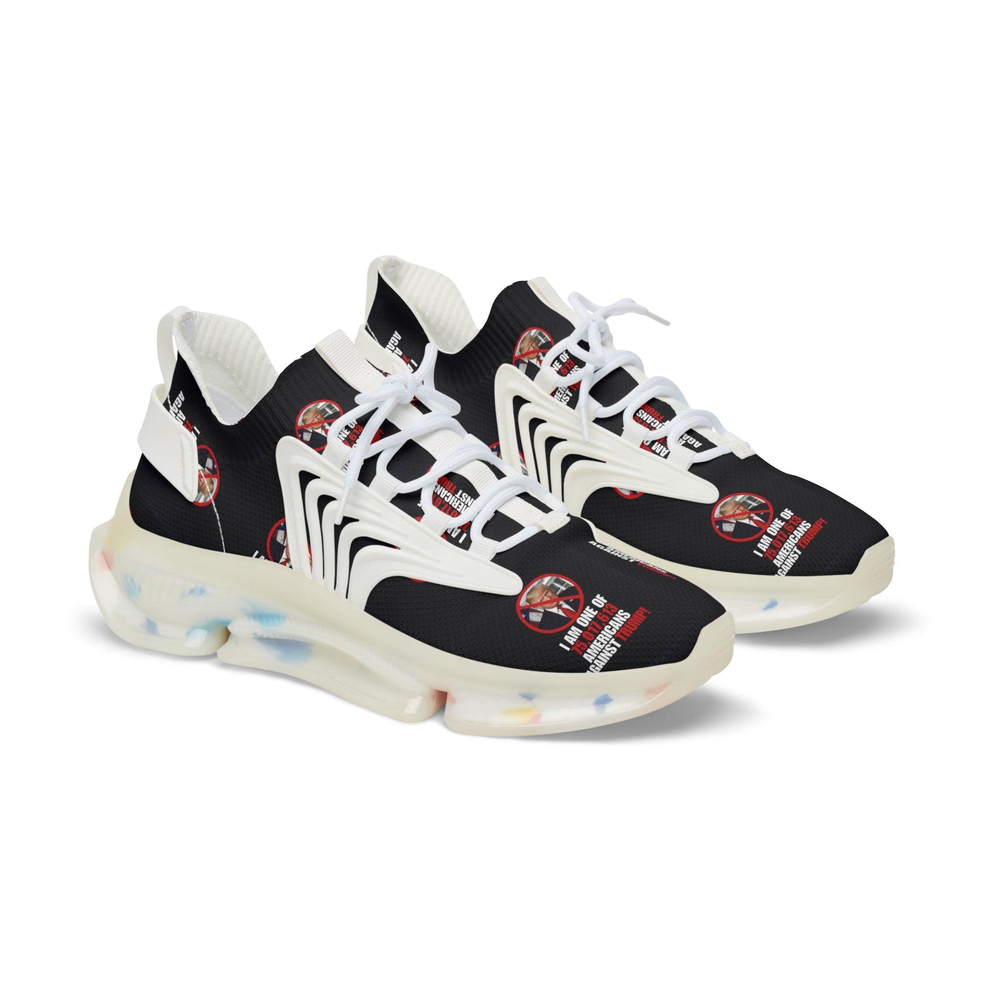 Men's Mesh Sneakers - American Against Trump Printify