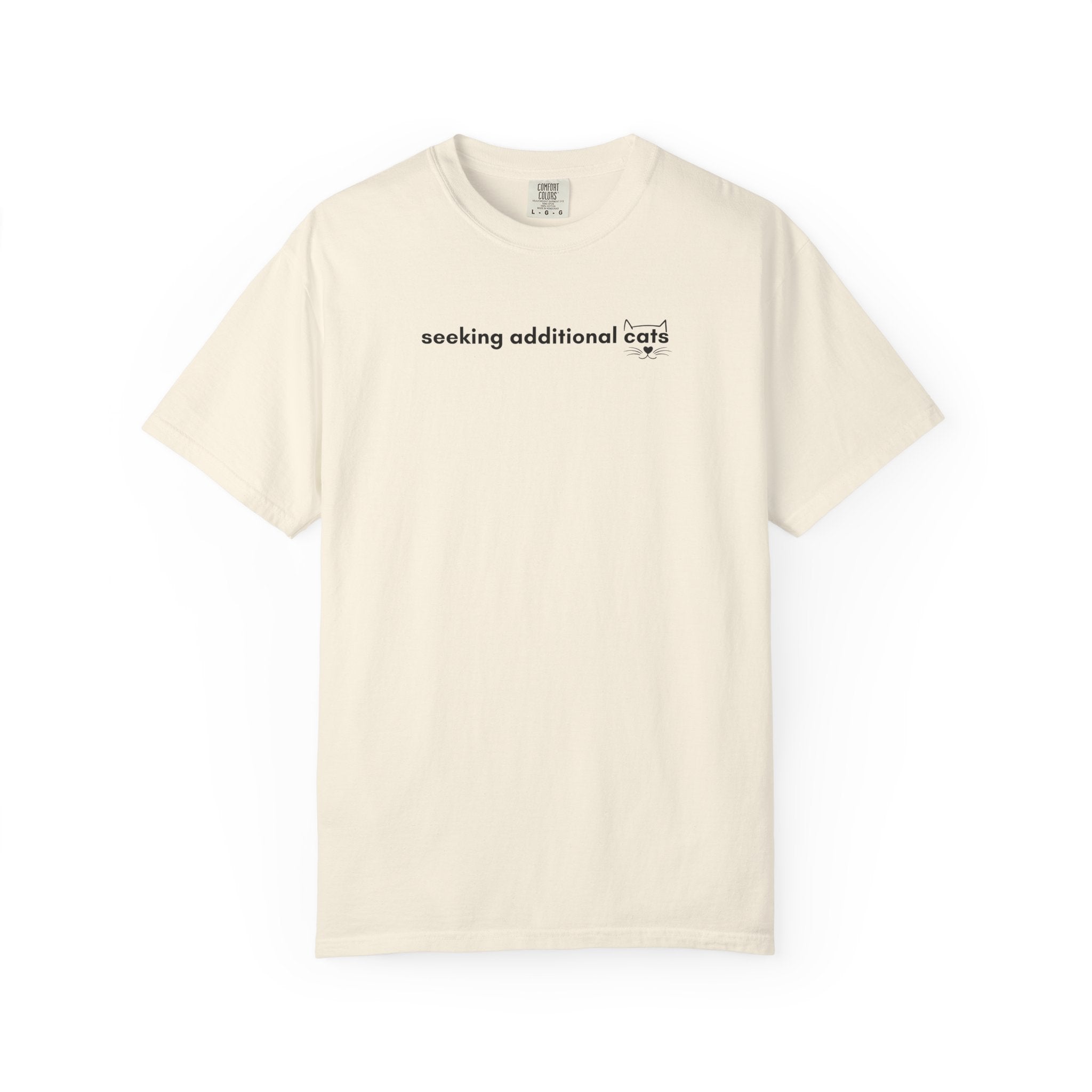 Seeking Additional Cats T-Shirt | Cat Lover Minimal Tee