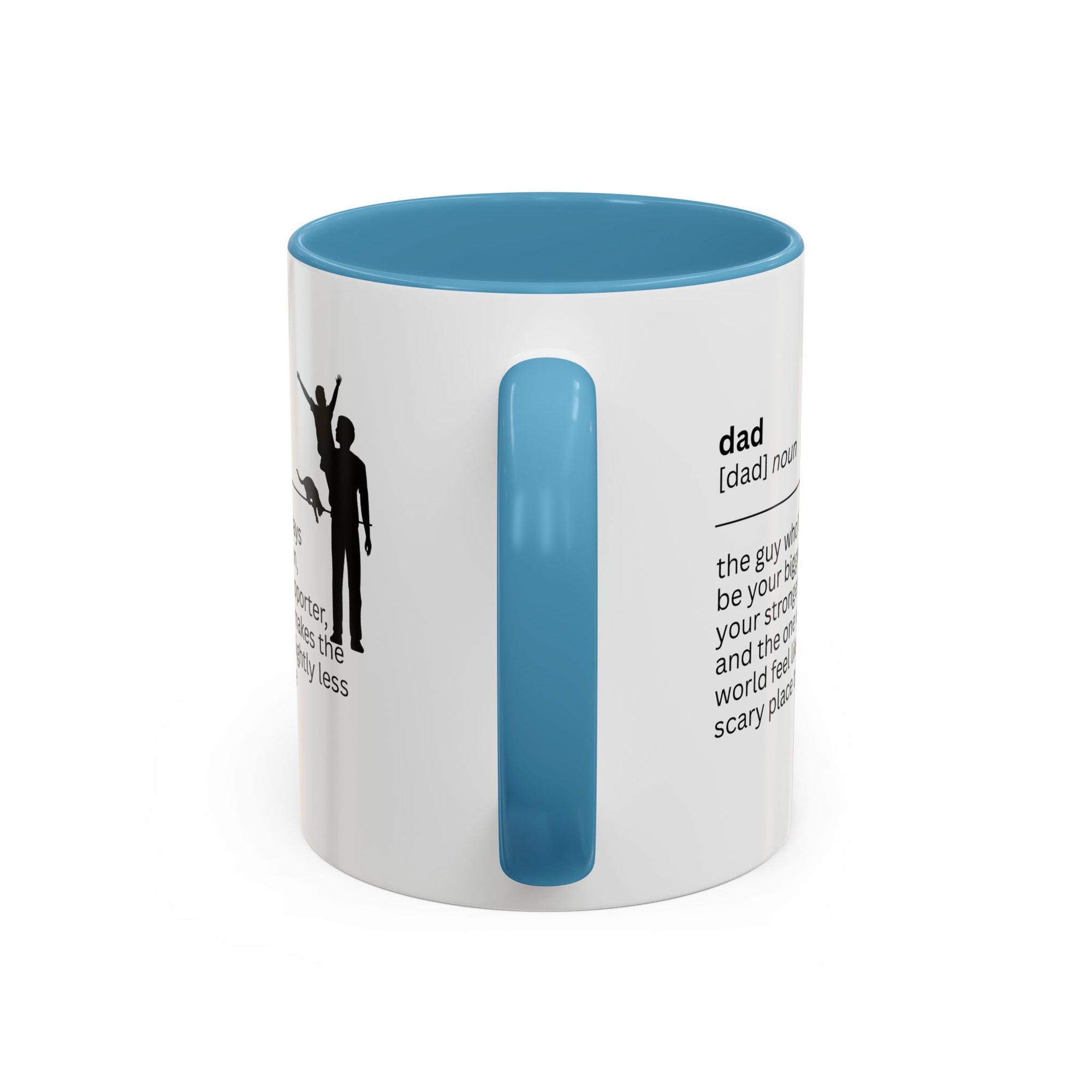 Dad Biggest Fan Accent Coffee Mug - Perfect Gift for Dads