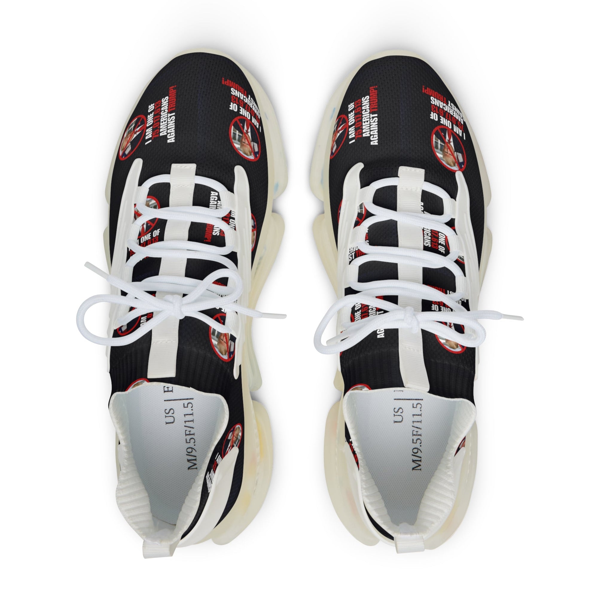Men's Mesh Sneakers - American Against Trump Printify