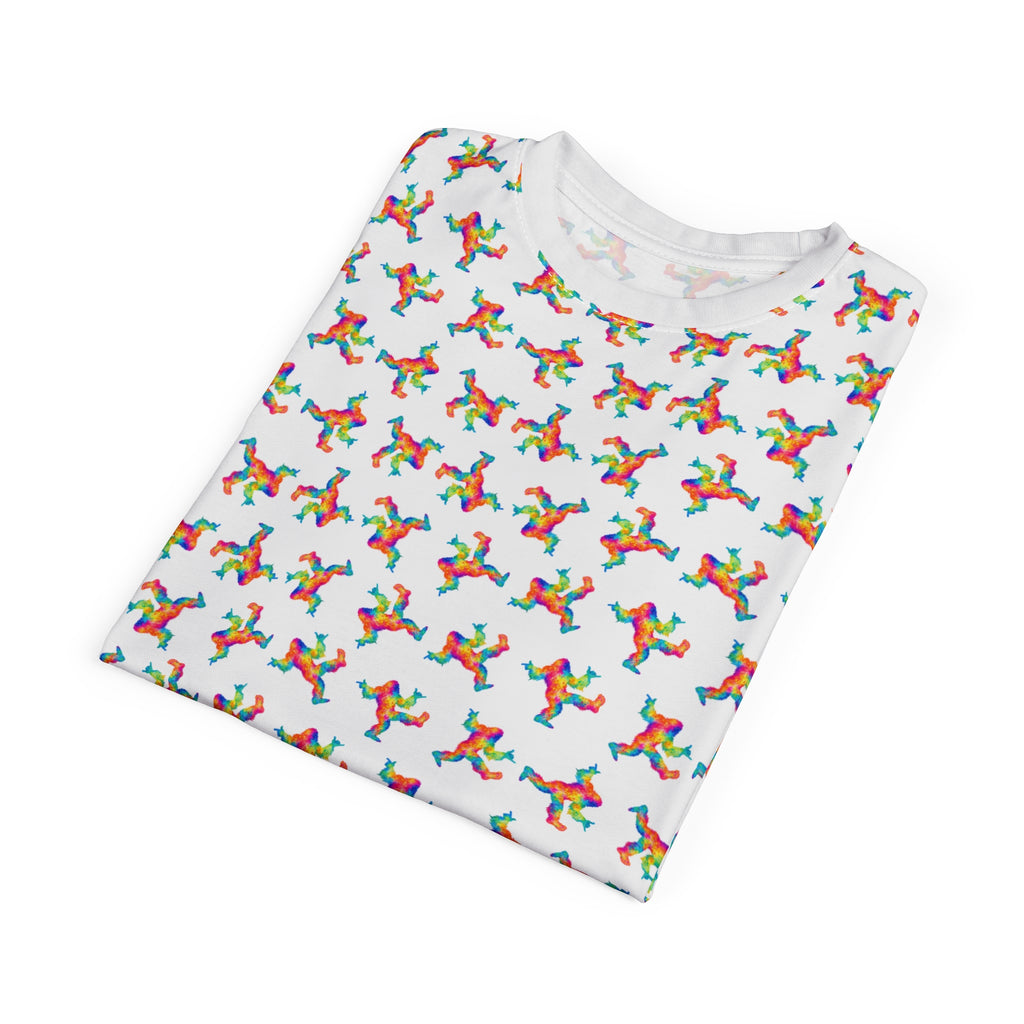 Psychedelic Bigfoot All-Over Print T-Shirt | Rainbow Sasquatch