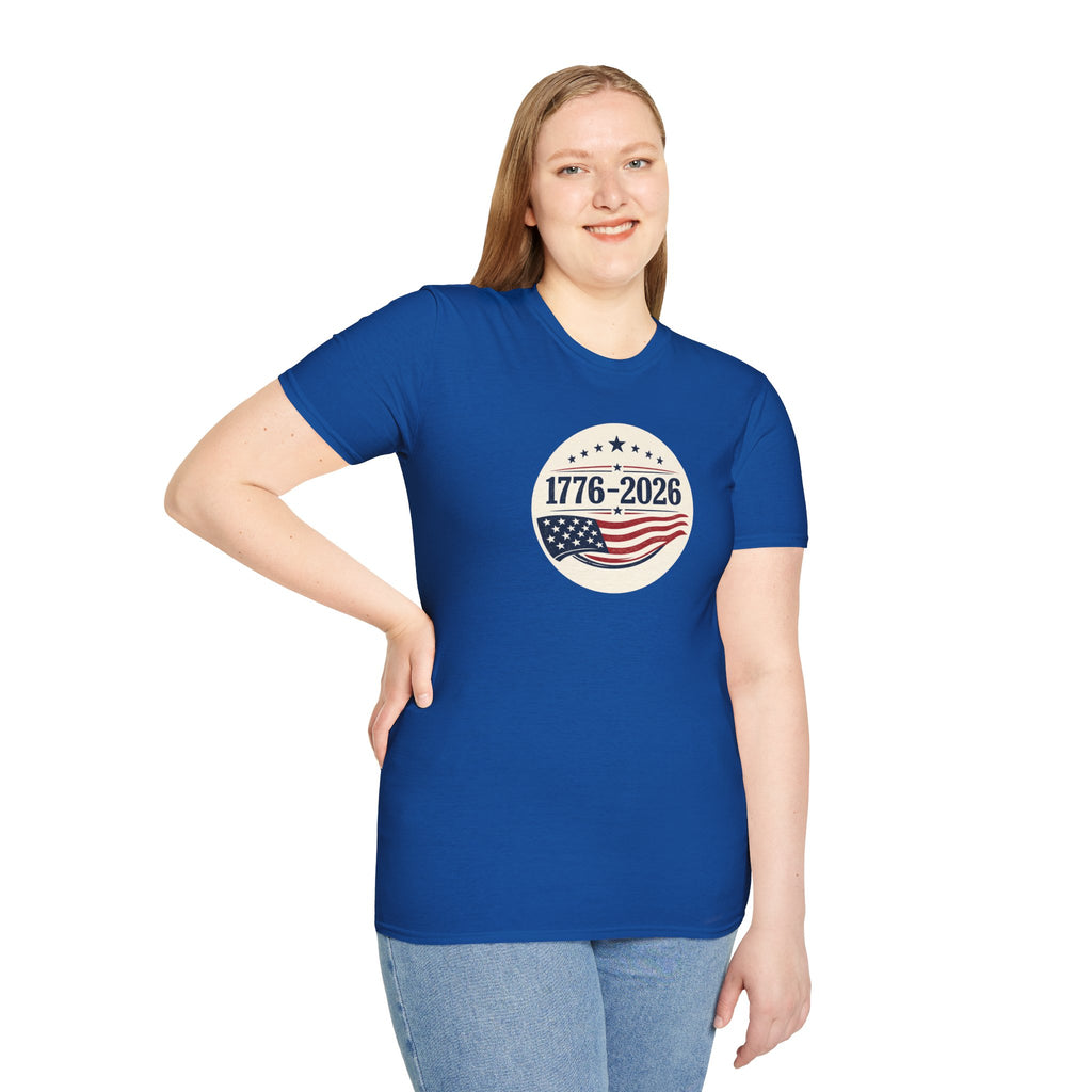 1776–2026 Patriotic T-Shirt | Vintage Americana USA Anniversary Tee