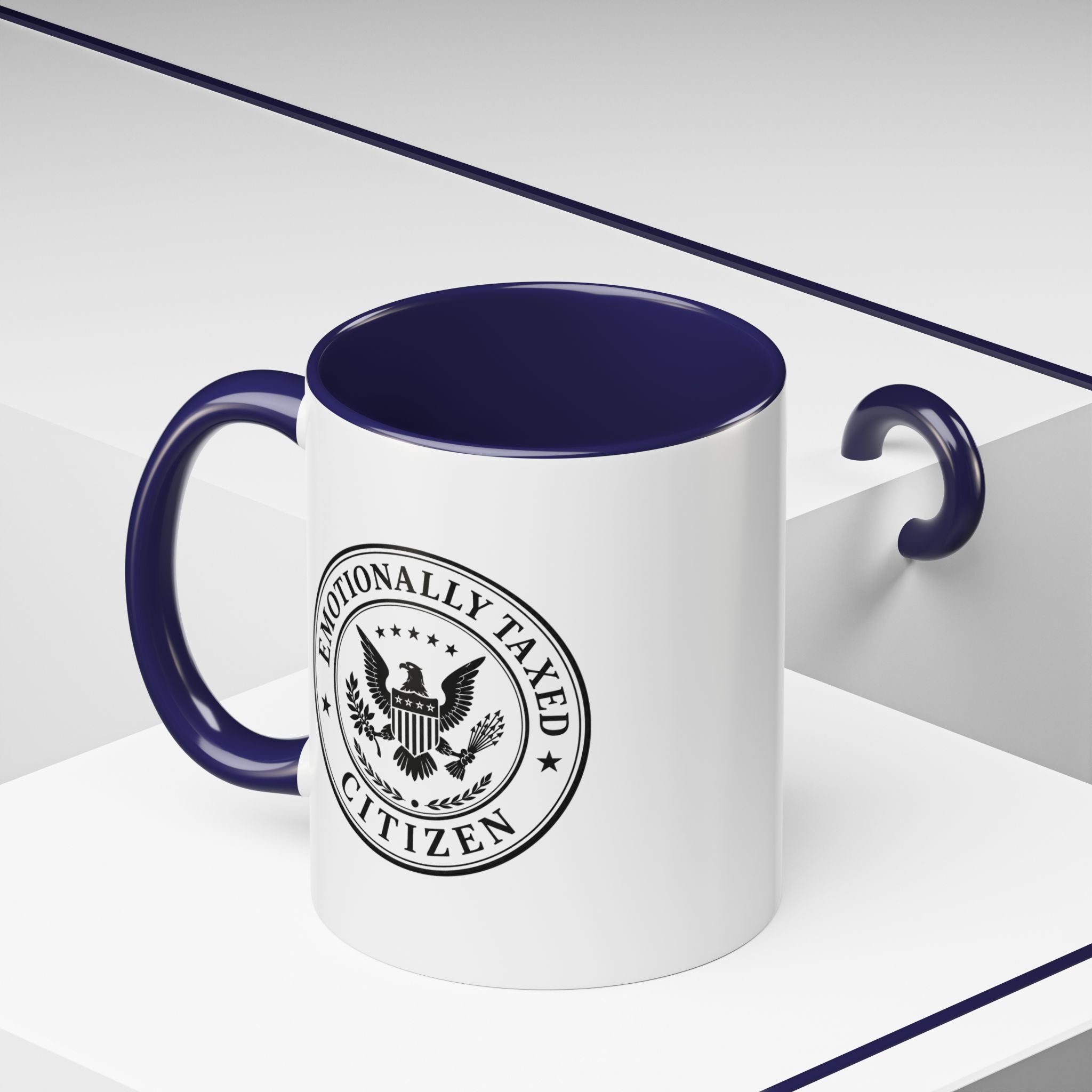 Emotionally Taxed Citizen Accent Mug | Existential Office Mug