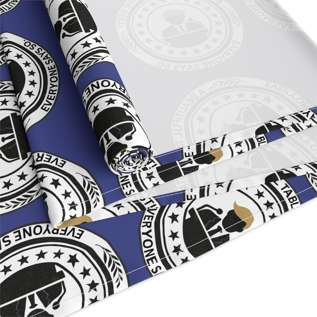 A Beautiful Table Table Runner – Faux Official Parody Seal Pattern