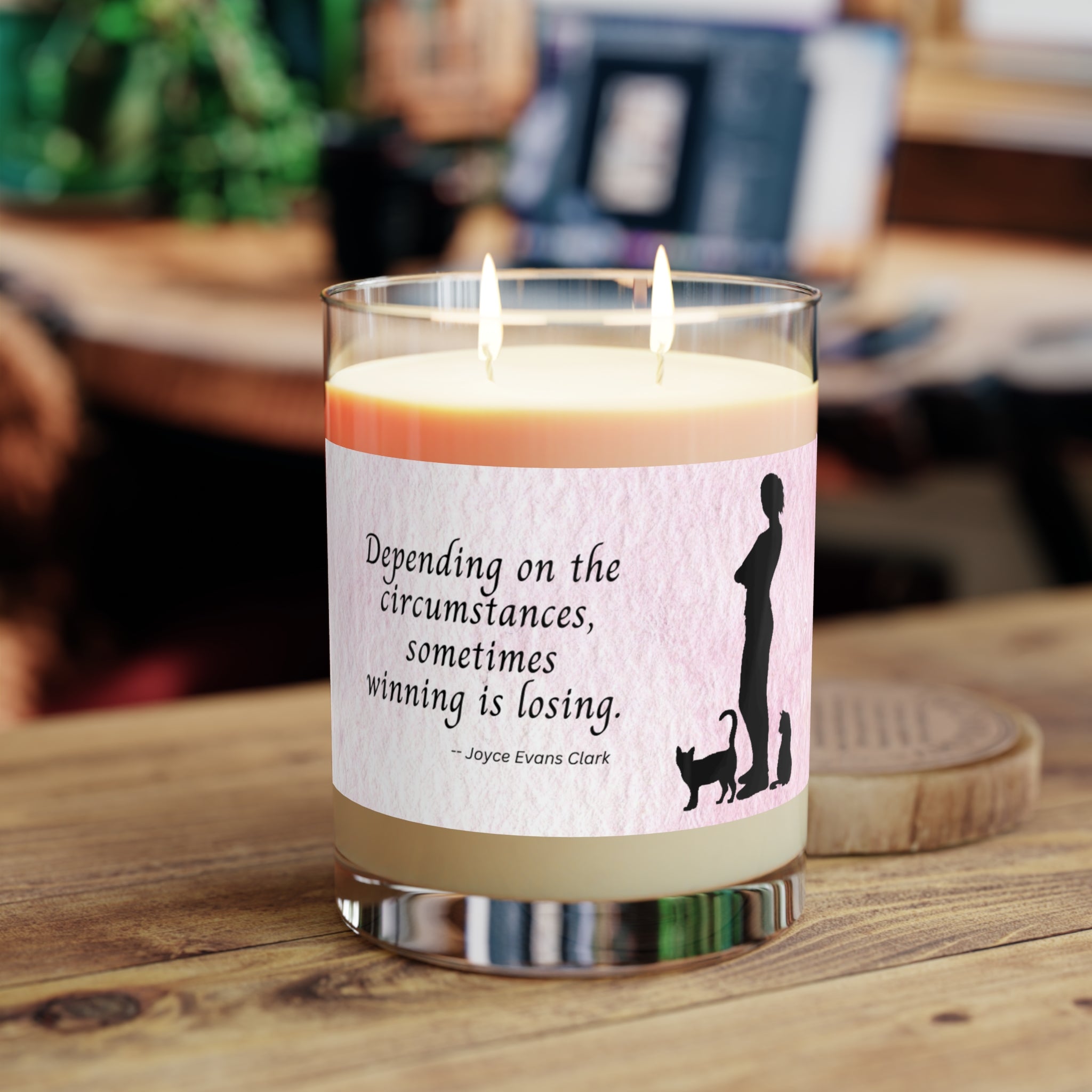 Photo depicting the ​Winning is Losing Scented Candle - Full Glass, 11oz from EpiAl's Shop.