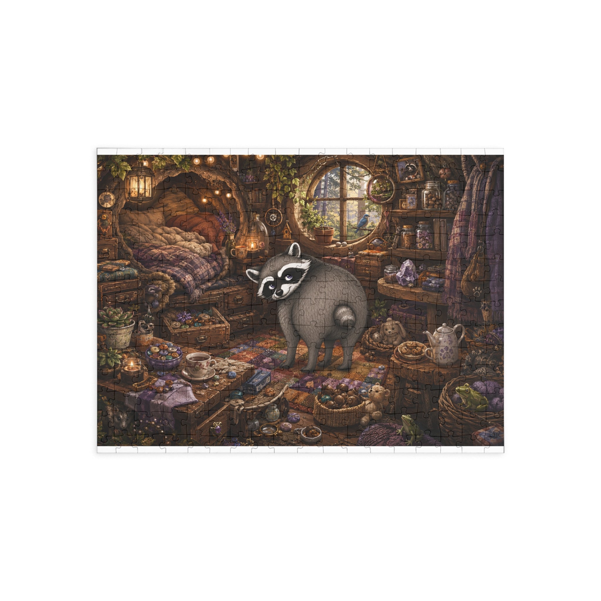Jimothy’s Cozy Woodland Hideaway Jigsaw Puzzle (96/252/500/1000 pcs)