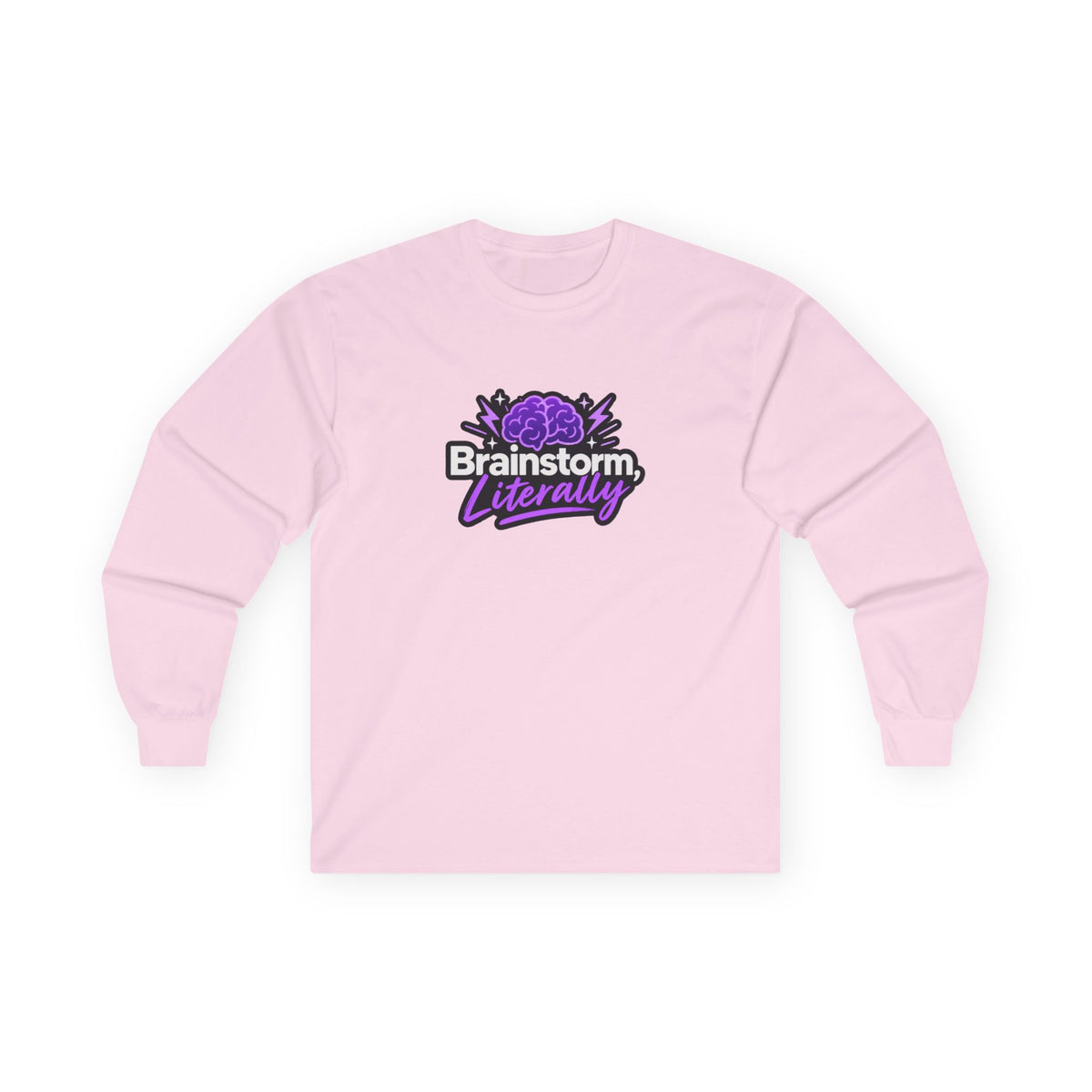 Brainstorm, Literally Epilepsy Awareness Long Sleeve Shirt | Purple Brain Epilepsy Tee