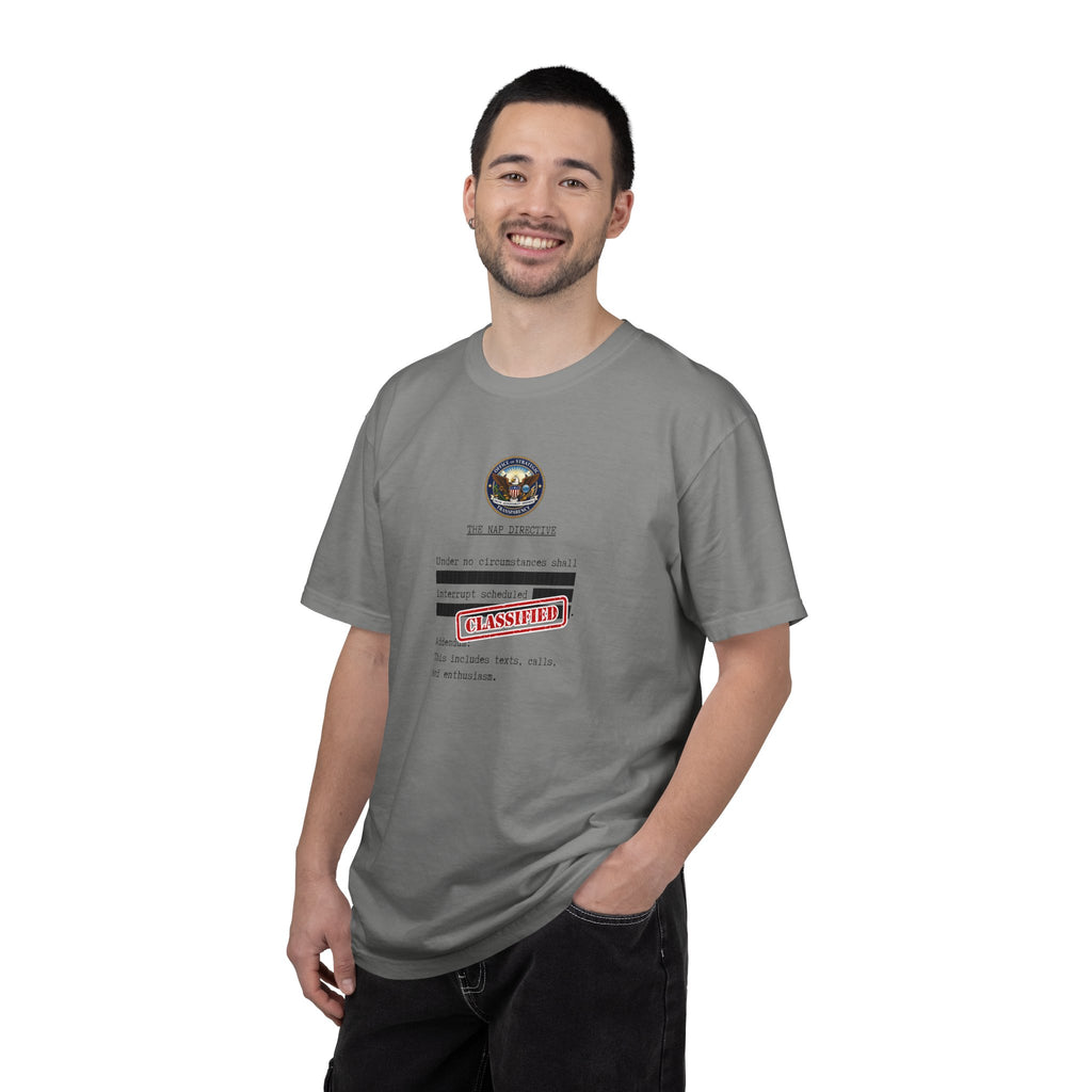 The Nap Directive Unisex T-Shirt – Official Rest Policy Graphic Tee