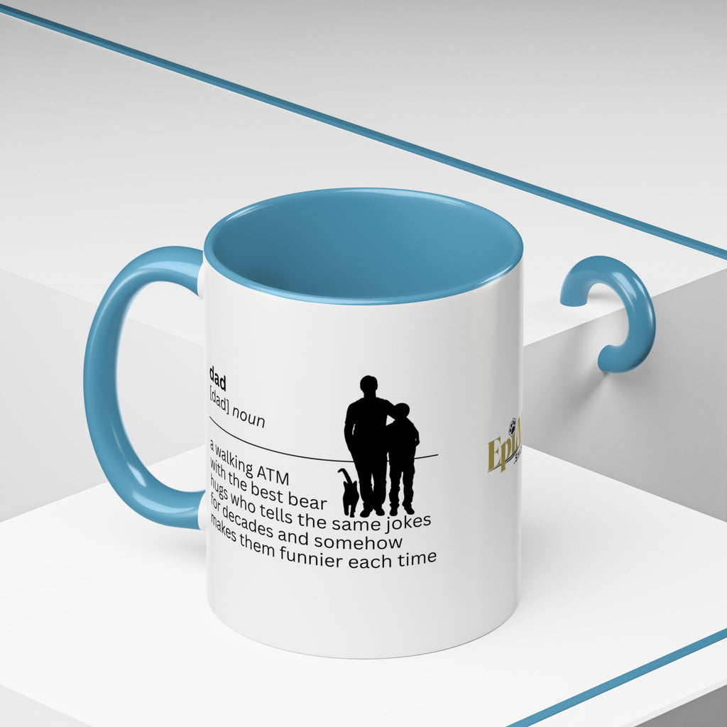 Dad ATM Accent Coffee Mug - Perfect Gift for Dads