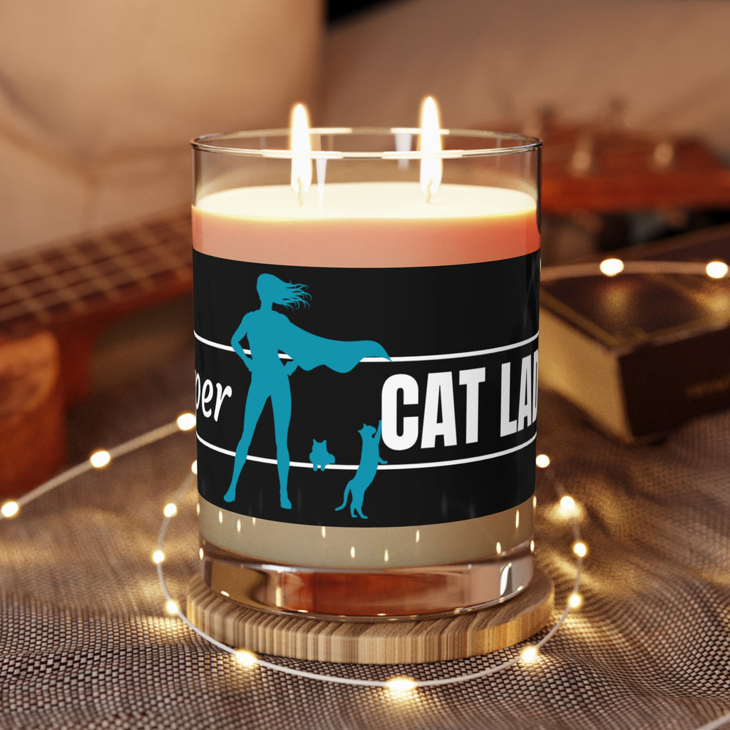 Super Cat Lady Scented Candle - Full Glass, 11oz
