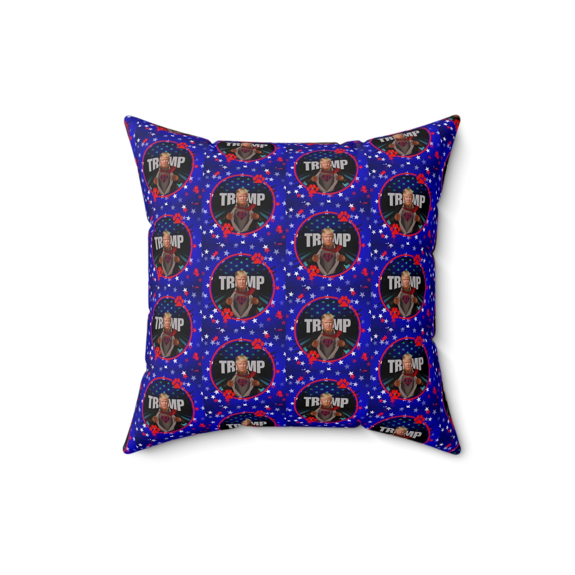 Stars & Trump 47 Faux Suede Square Pillow