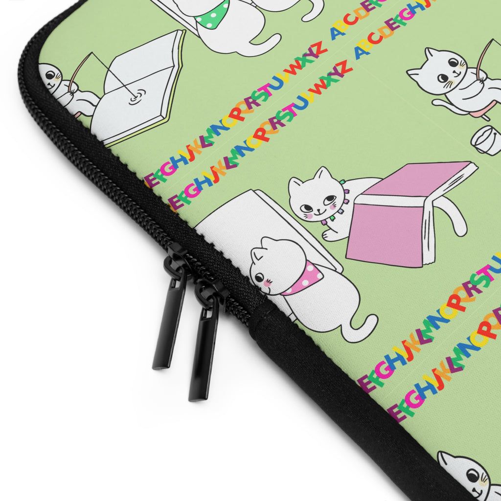 Whimsical Cat Laptop Sleeve