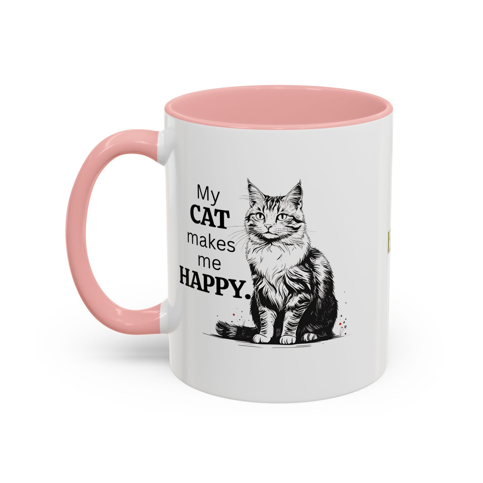Cat Lover's Accent Coffee Mug: Perfect Gift for Cat Owners