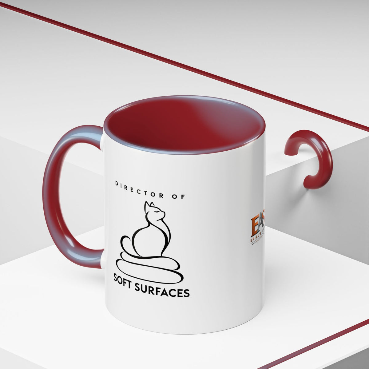 Director of Soft Surfaces Cat Mug | Funny Cat Lover Coffee Cup (11oz/15oz)