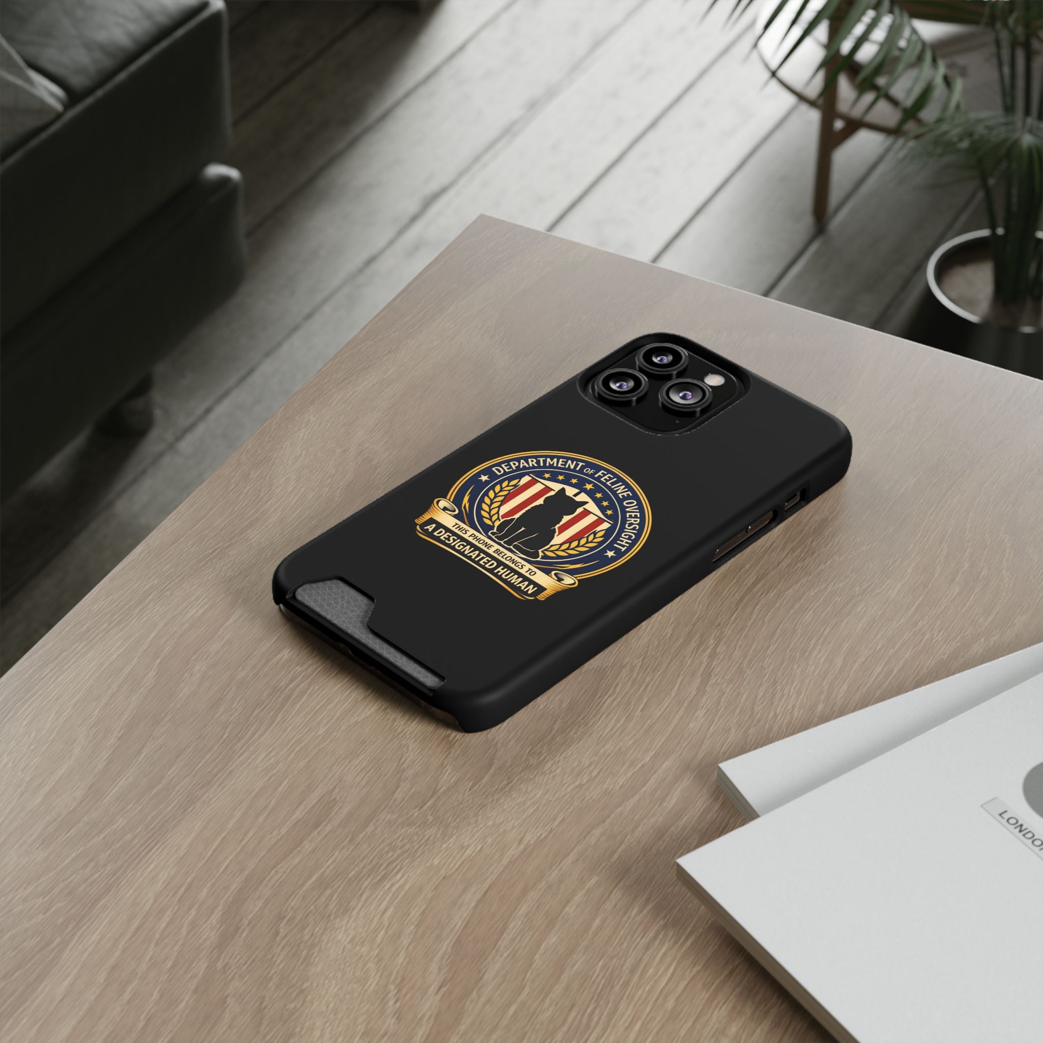 Department of Feline Oversight MagSafe iPhone Case — Designated Human Edition