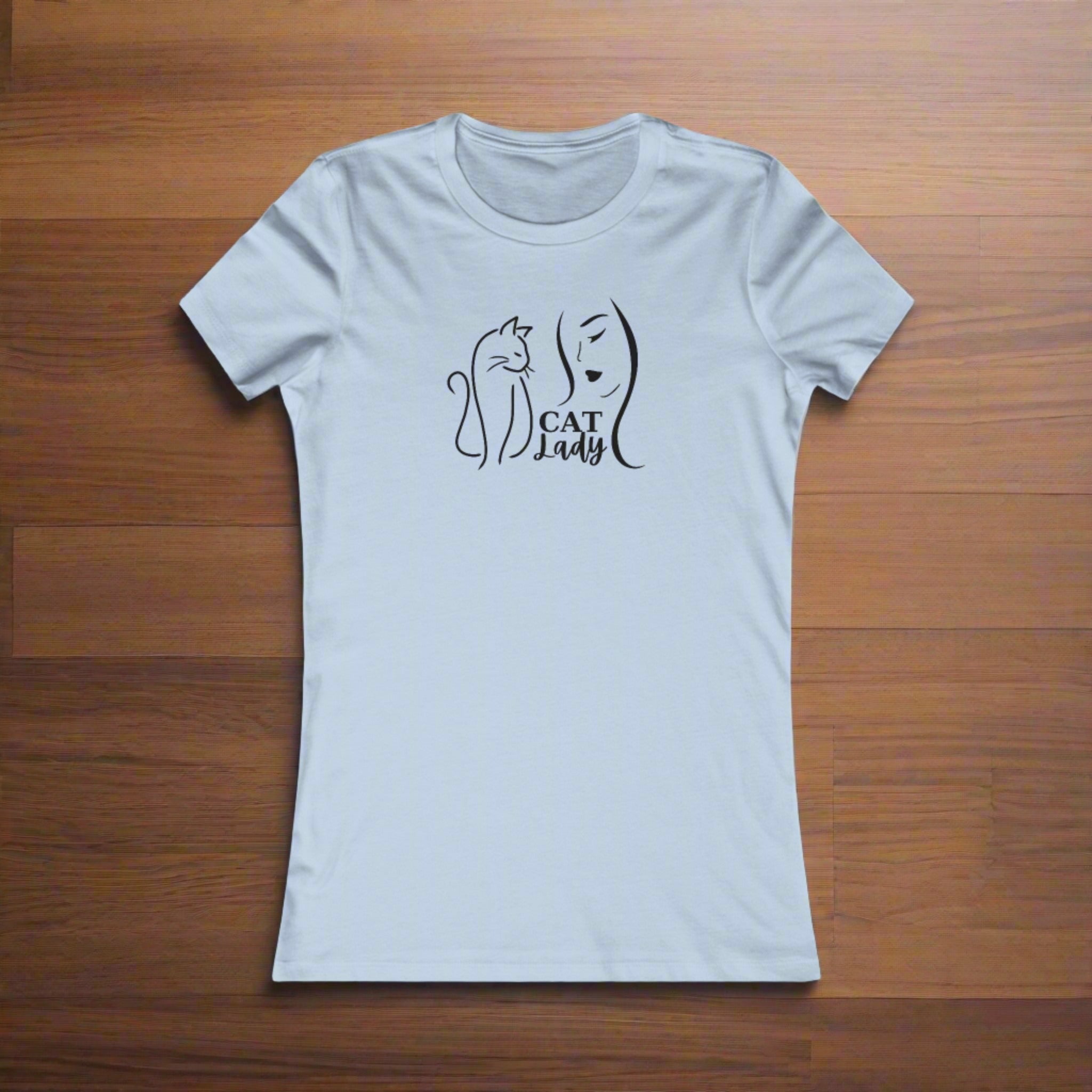 Silhouette Cat Lady Women's Favorite Tee - EpiAl's Shop