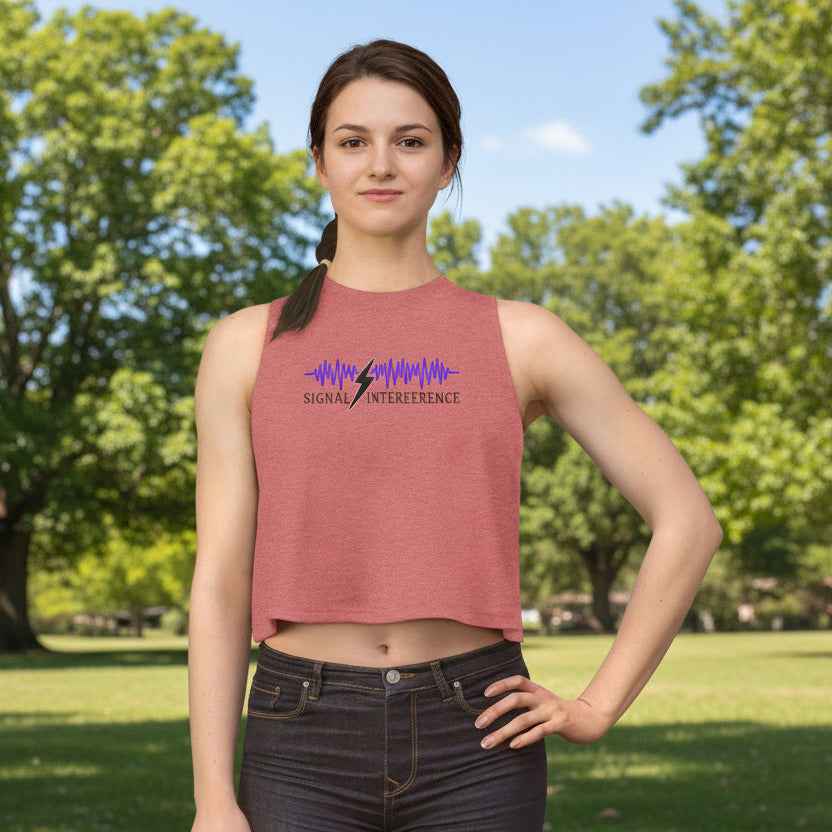 Signal Interference Crop Tank – Neurostatic Edition