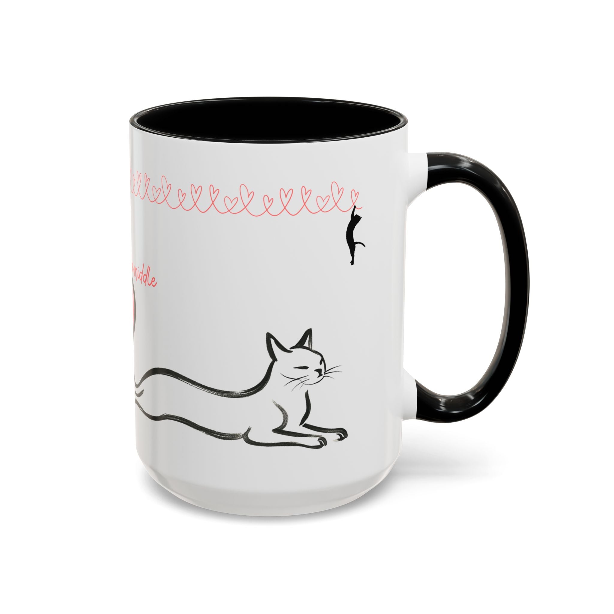 We Meet in the Middle Cat Wraparound Coffee Mug