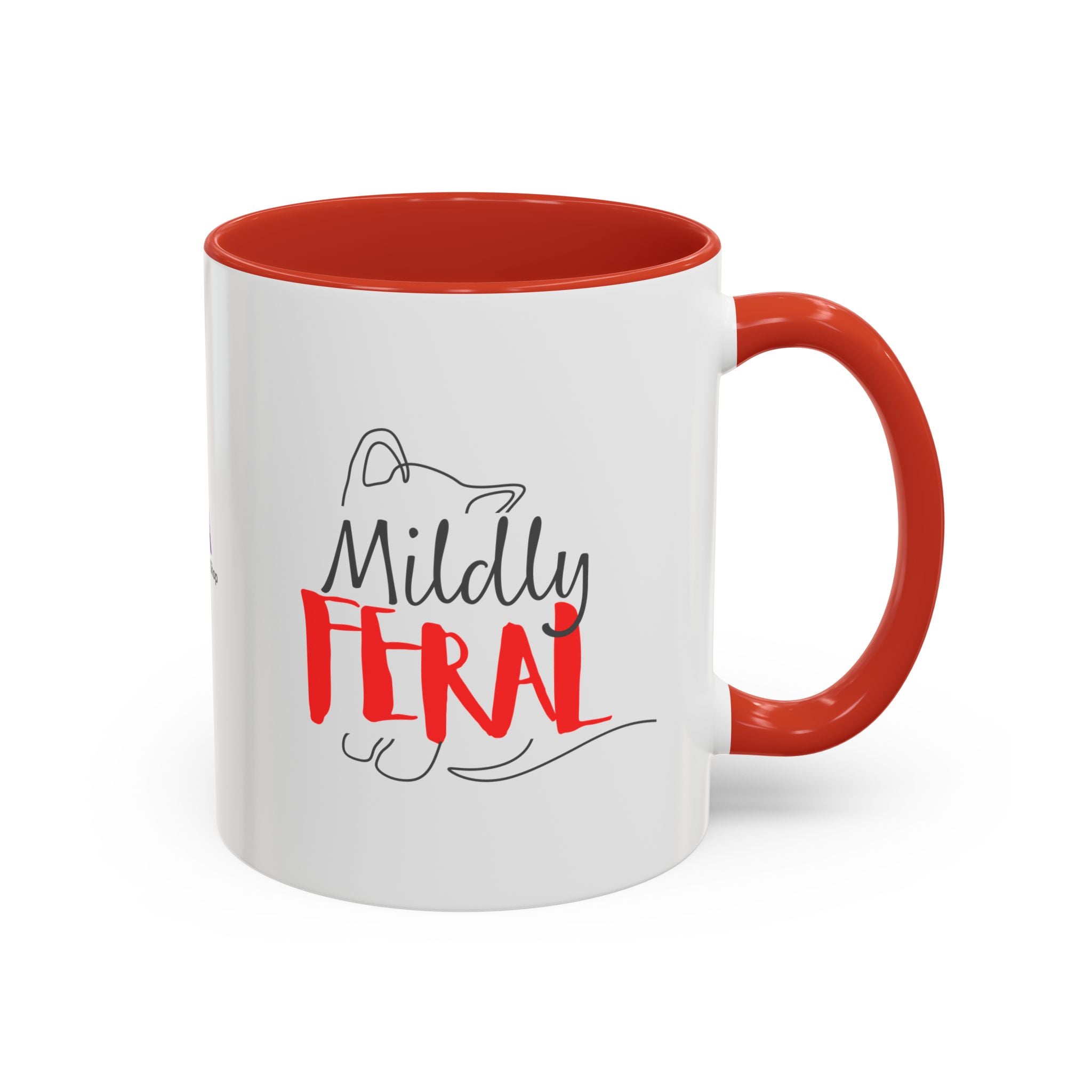 Mildly Feral Accent Mug — Morning Mood, Accurately Labeled