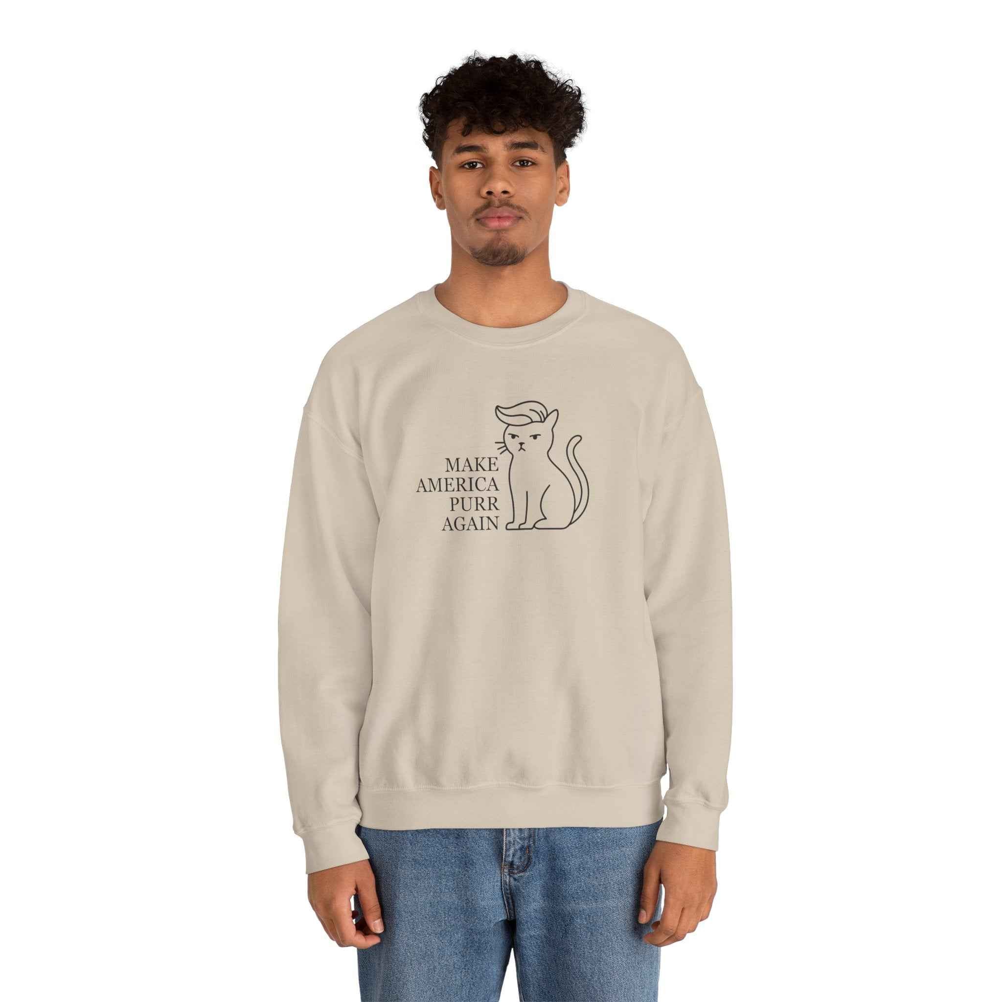 “Make America Purr Again” Parody Cat Sweatshirt