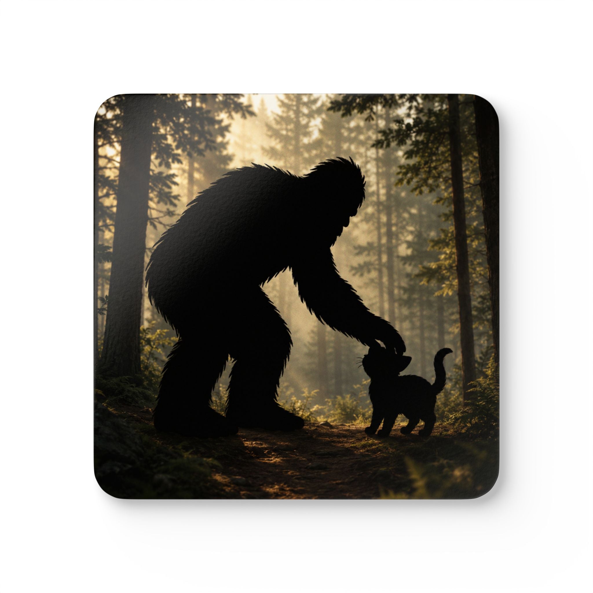 Sasquatch & Cat Forest Coaster Set