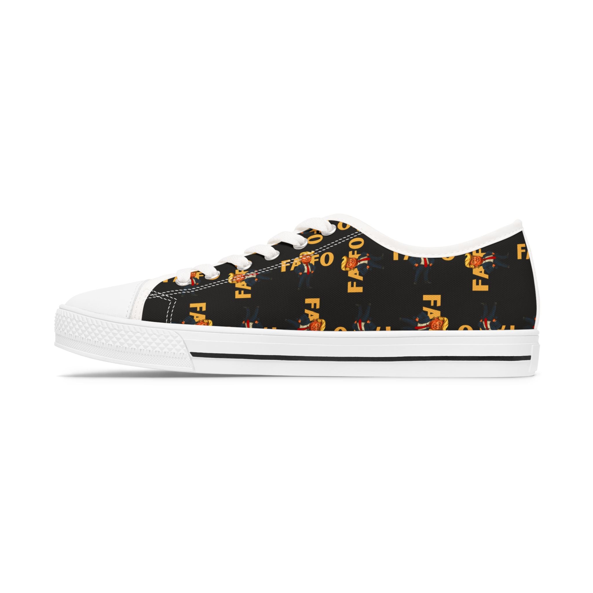 Brazen Political Parody Women's Low Top Sneakers