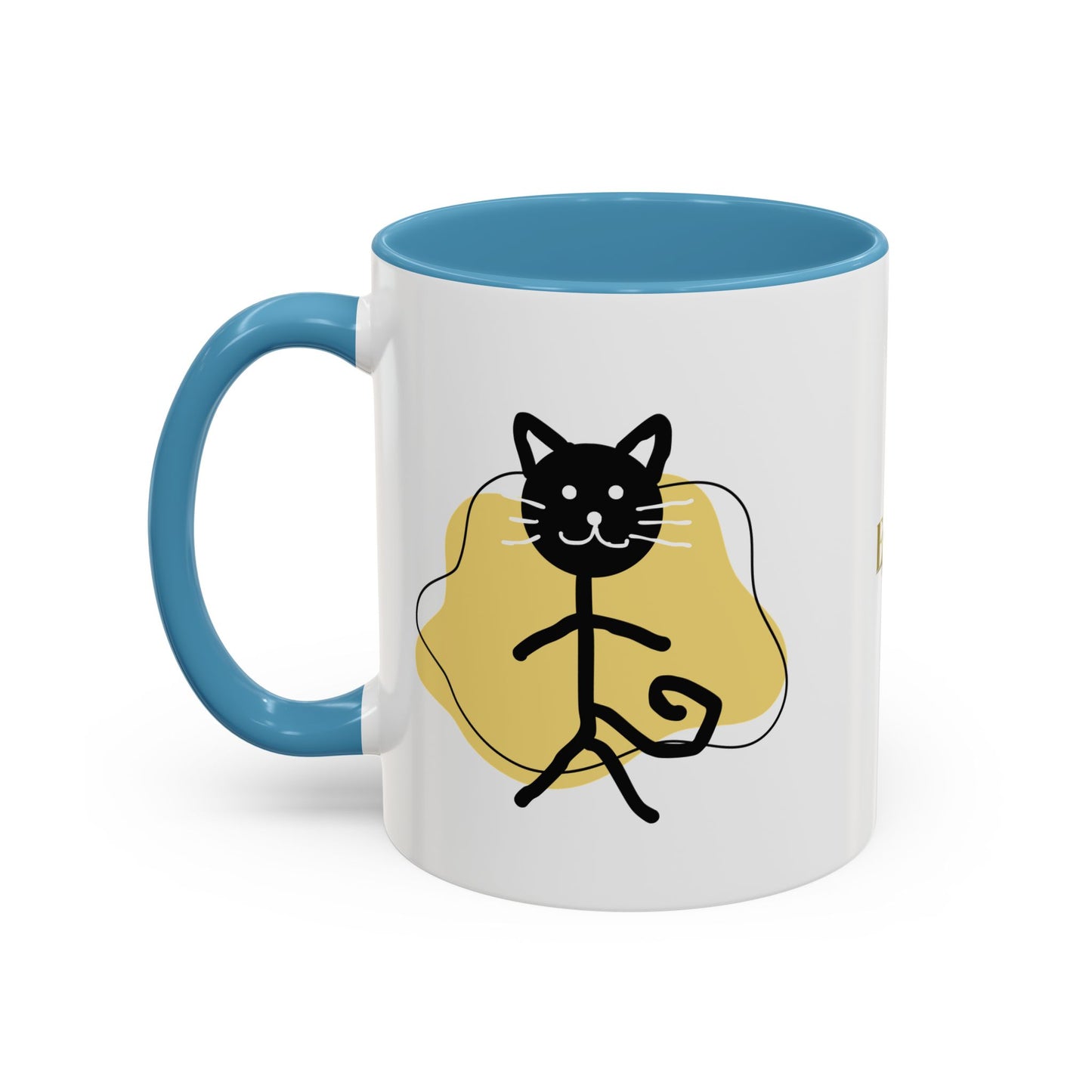 Playful Cat Accent Coffee Mug - 11oz & 15oz