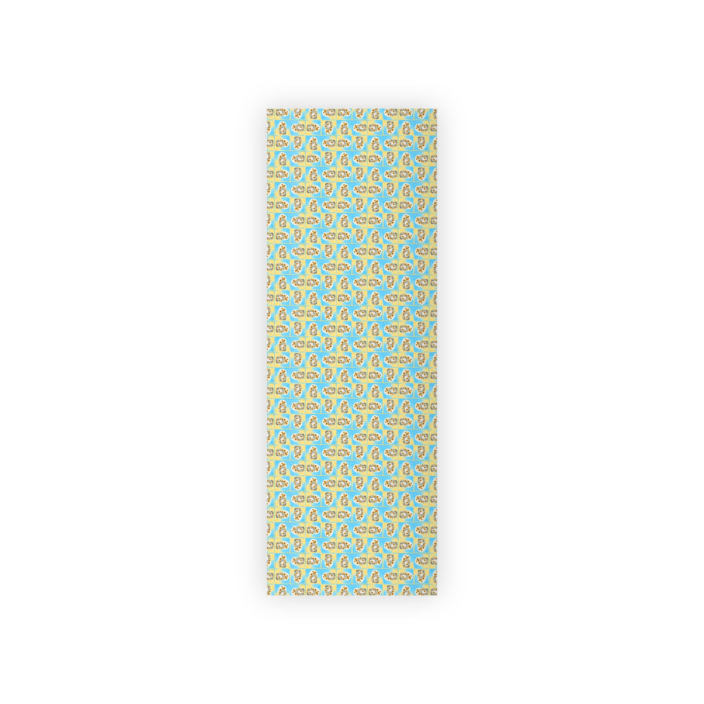 Cheerful Sunflower Kitty Gift Wrapping Paper Roll