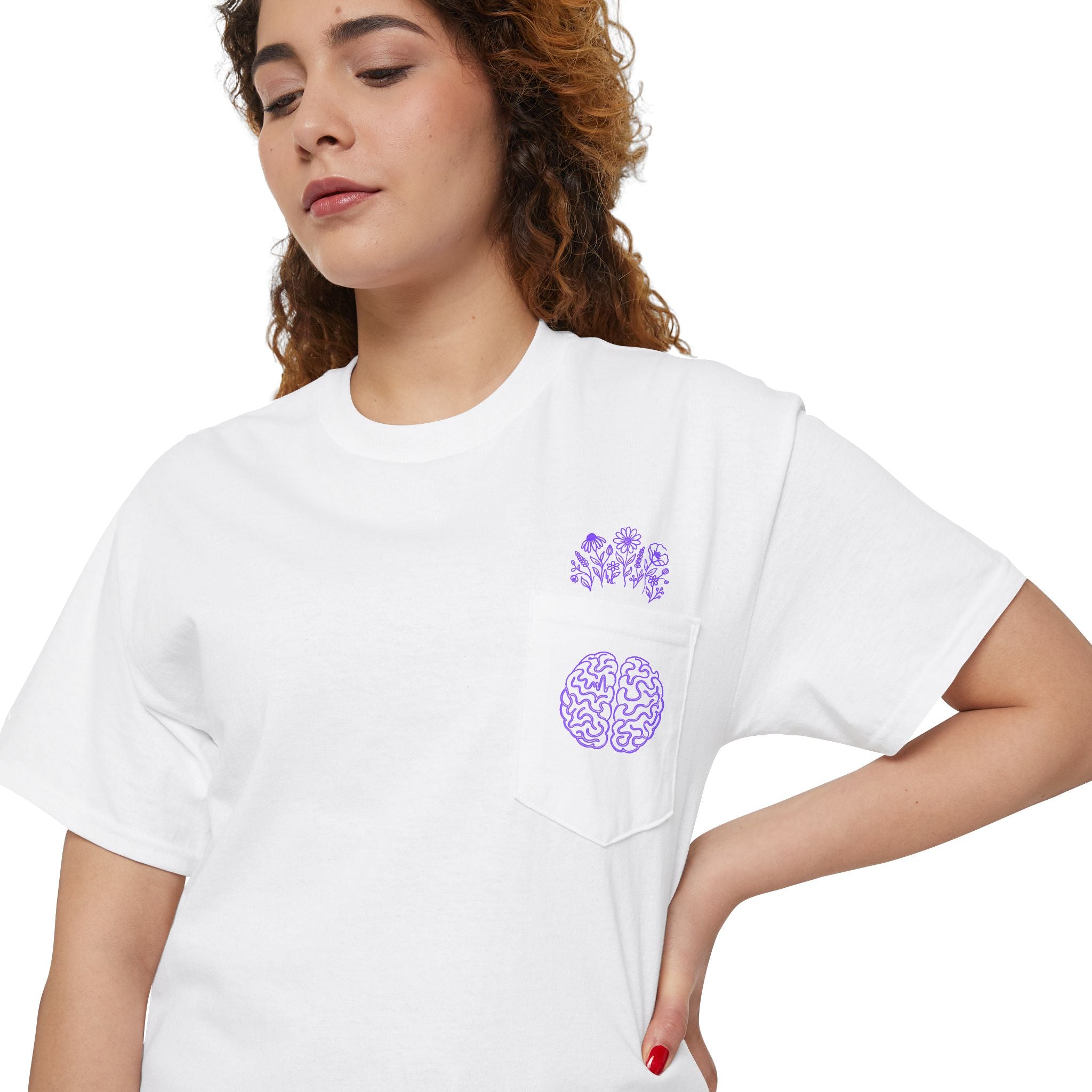 Mind in Bloom Epilepsy Awareness Pocket T-Shirt