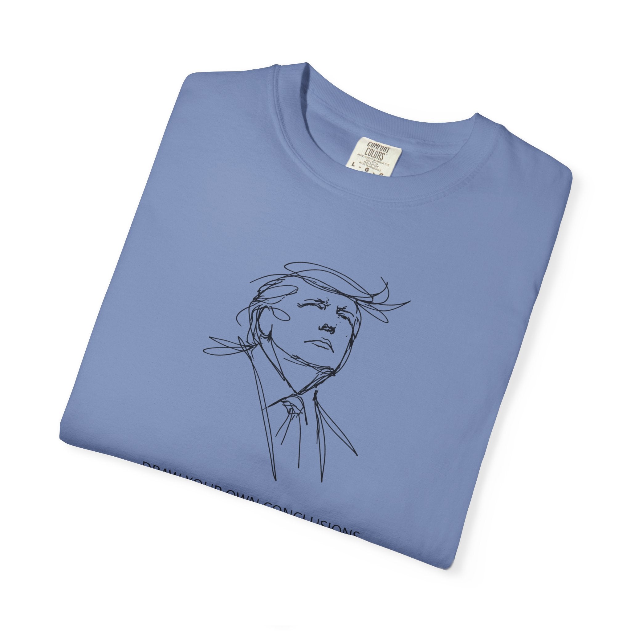 Draw Your Own Conclusions Unisex Graphic Tee – Minimal Line Art Statement Shirt