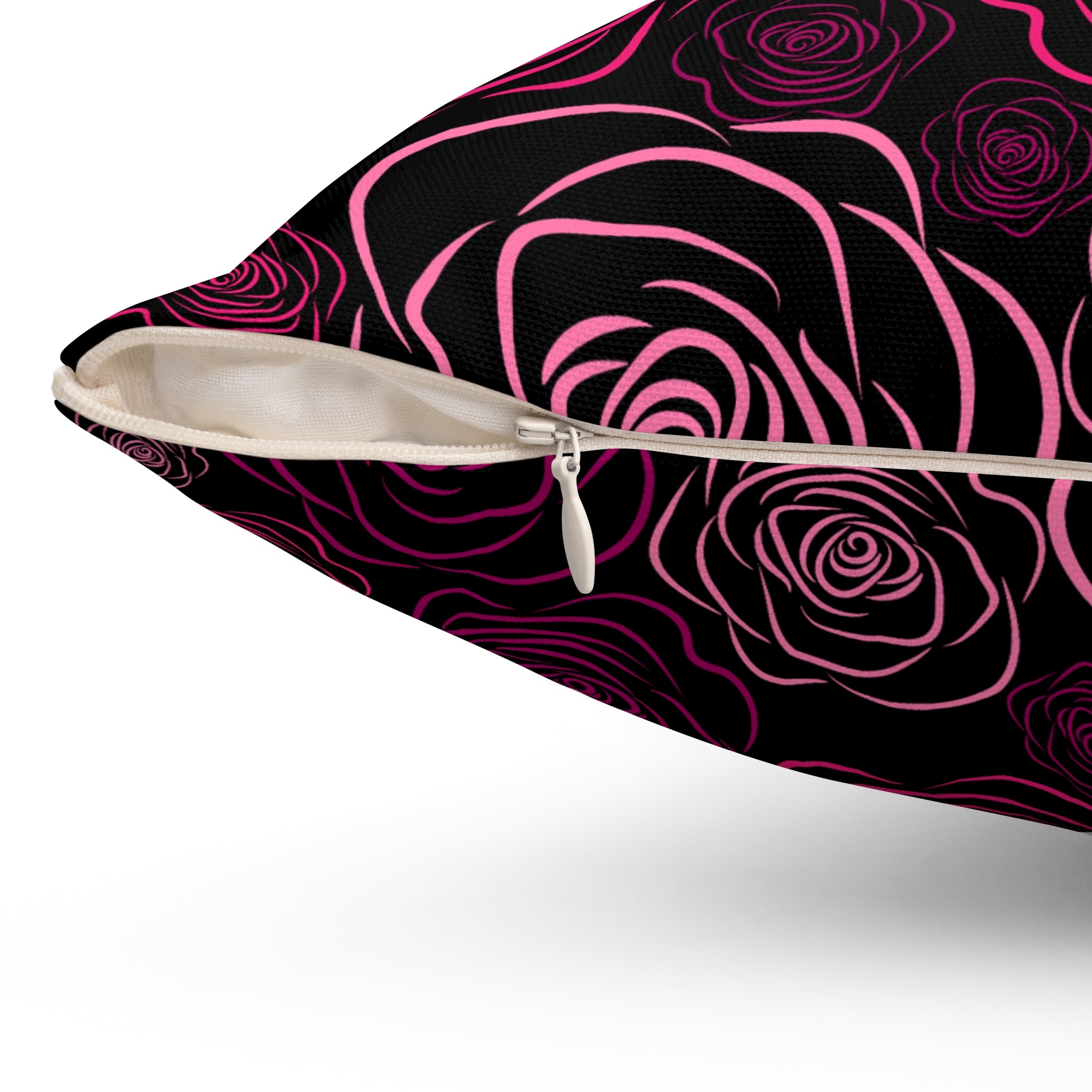 Moody Rose Cat Eyes Throw Pillow