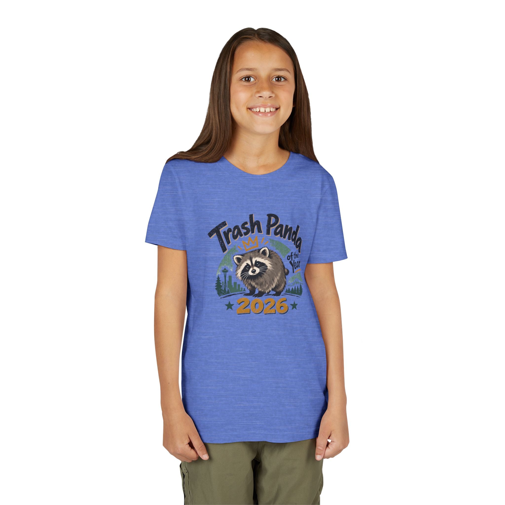 Trash Panda of the Year 2026 Youth T-Shirt | Jimothy-Inspired Raccoon Tee