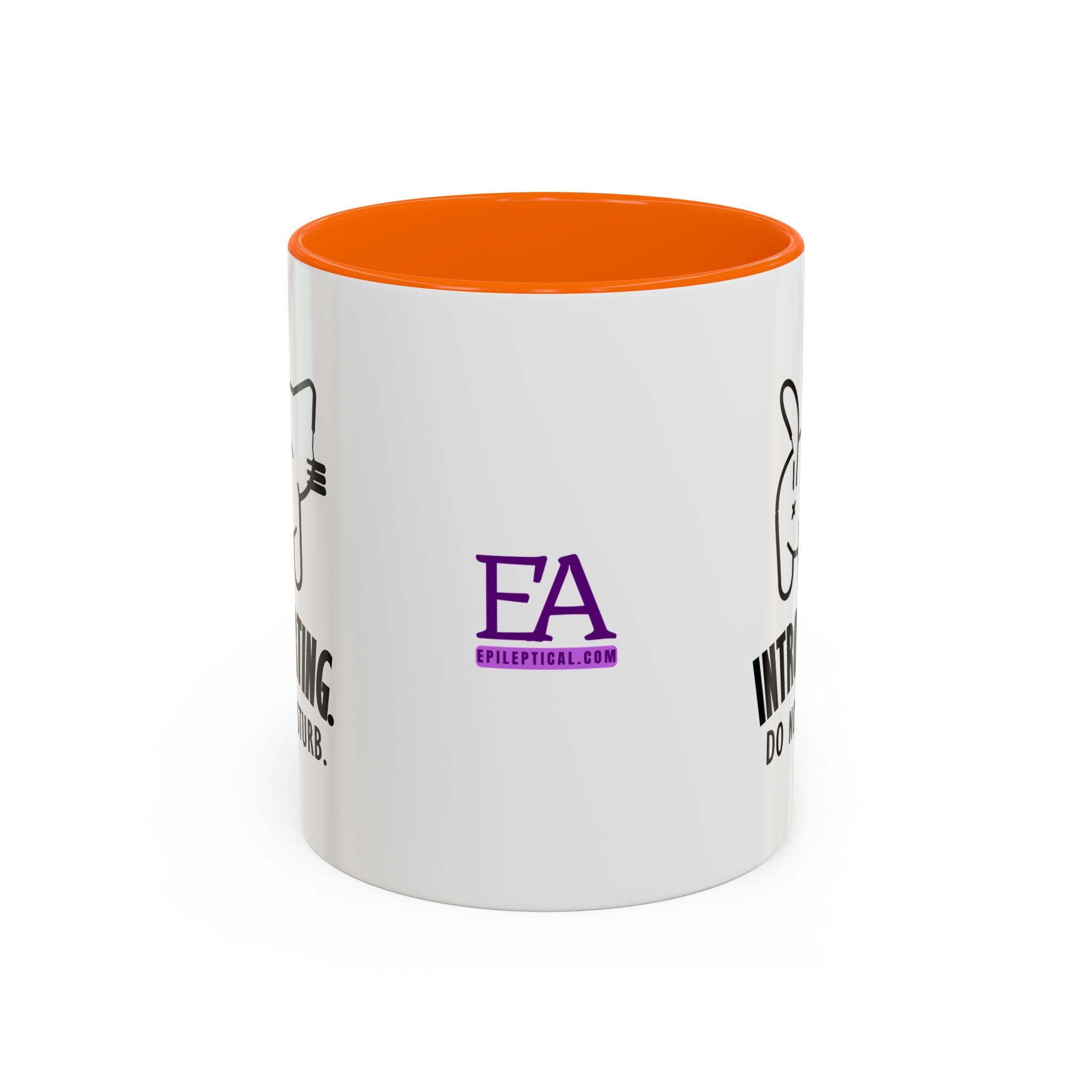 Introverting. Do Not Disturb. Two-Tone Cat Coffee Mug (11oz & 15oz)