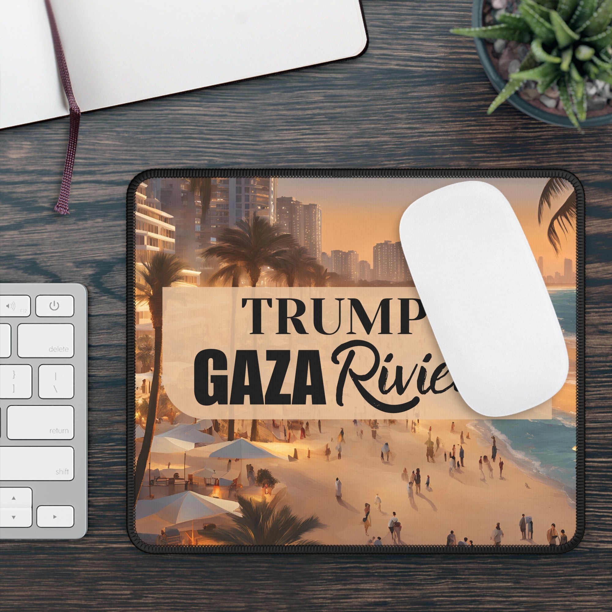 Trump's Gaza Riviera Design Gaming Mousepad