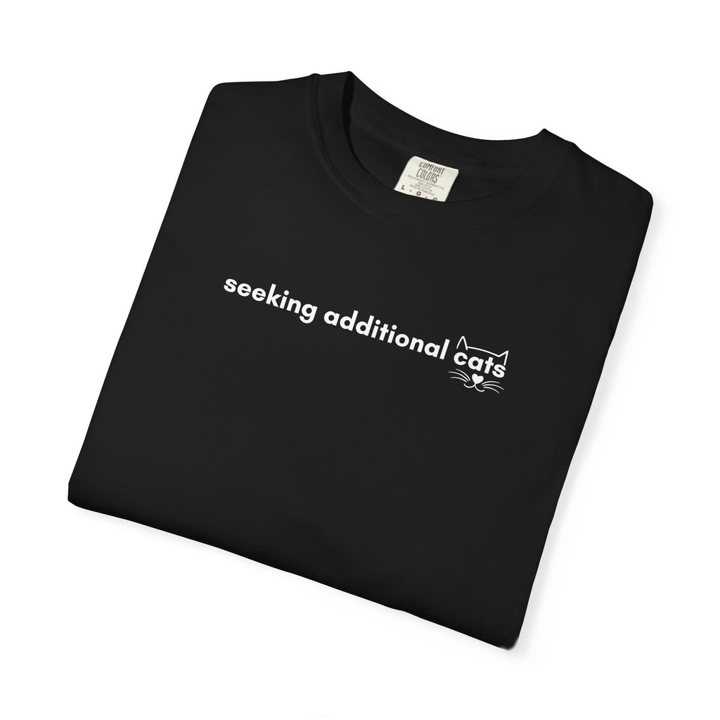 Seeking Additional Cats T-Shirt | Cat Lover Minimal Tee