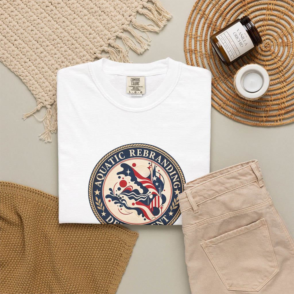 Aquatic Rebranding Department Garment-Dyed Unisex T-Shirt