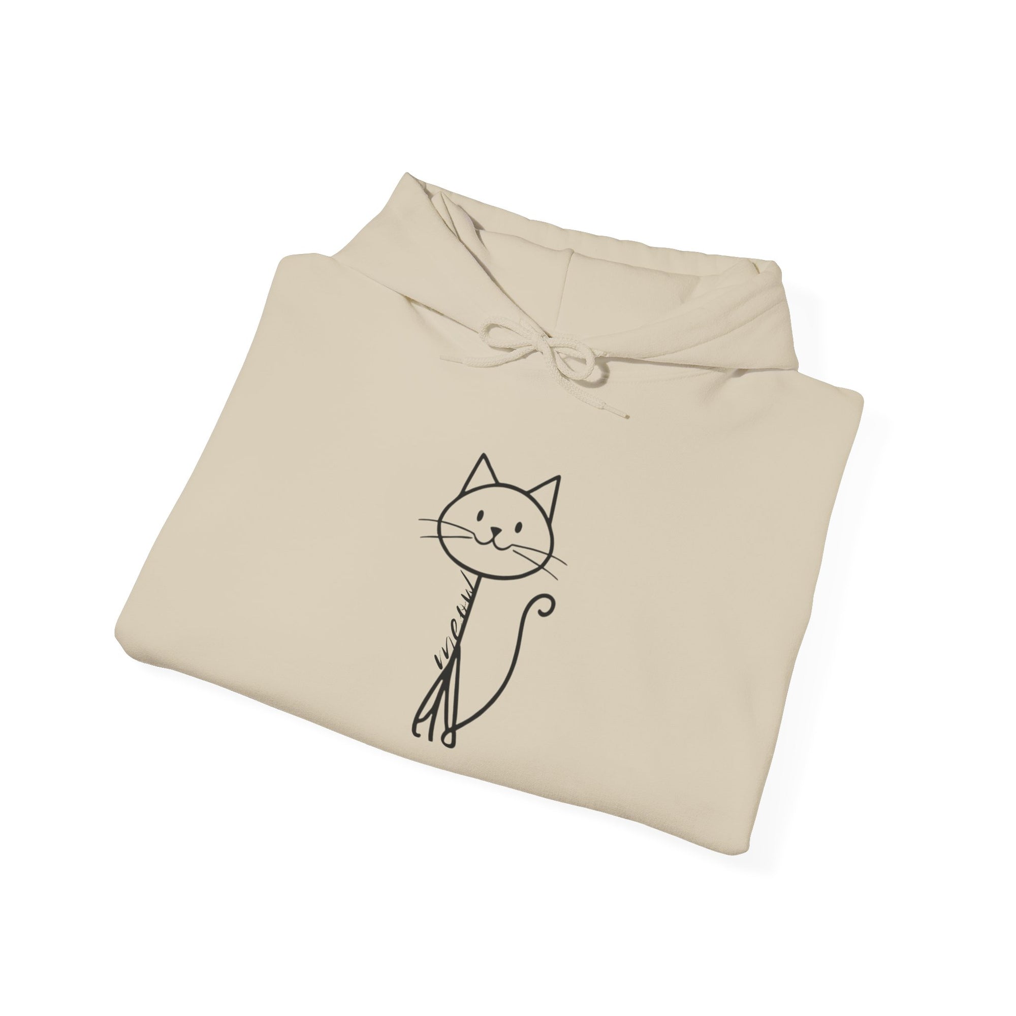 Cozy Stick Cat Lover Hoodie