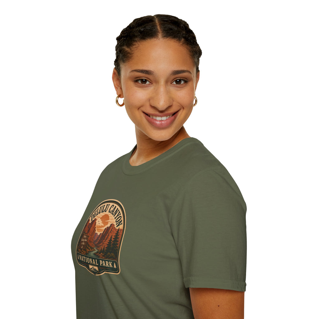 Delulu Canyon National Park Unisex T-Shirt | Funny Retro National Park Parody Tee