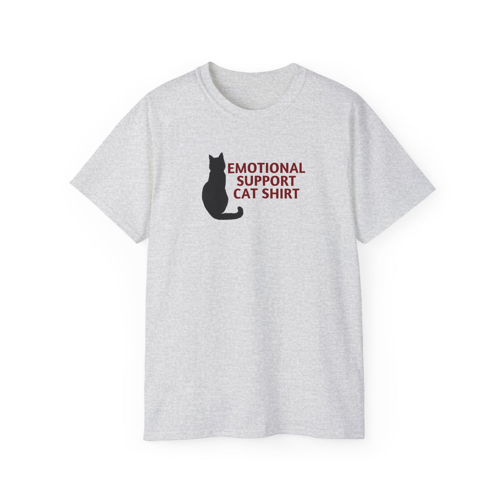 Emotional Support Cat Shirt, Unisex Ultra Cotton Tee - T - Shirt - Epileptic Al’s Shop