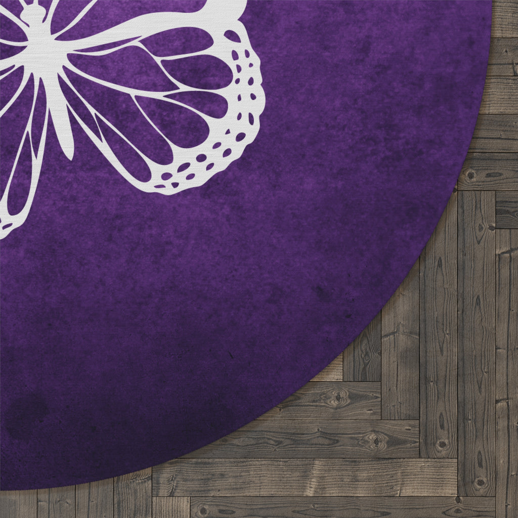 Epilepsy Awareness Round Rug - End the Stigma