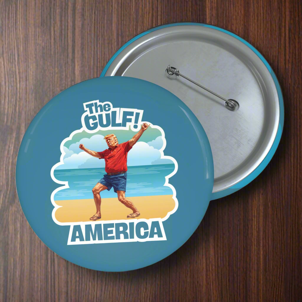 Gulf America Pin Buttons - Collectibles for Friends
