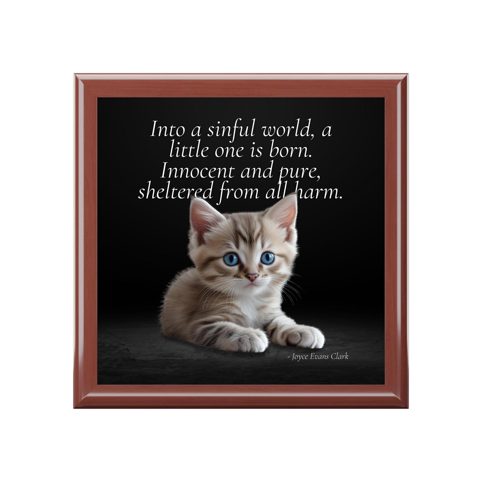 Photo depicting the ​A Little One is Born Jewelry Box from EpiAl's Shop.
