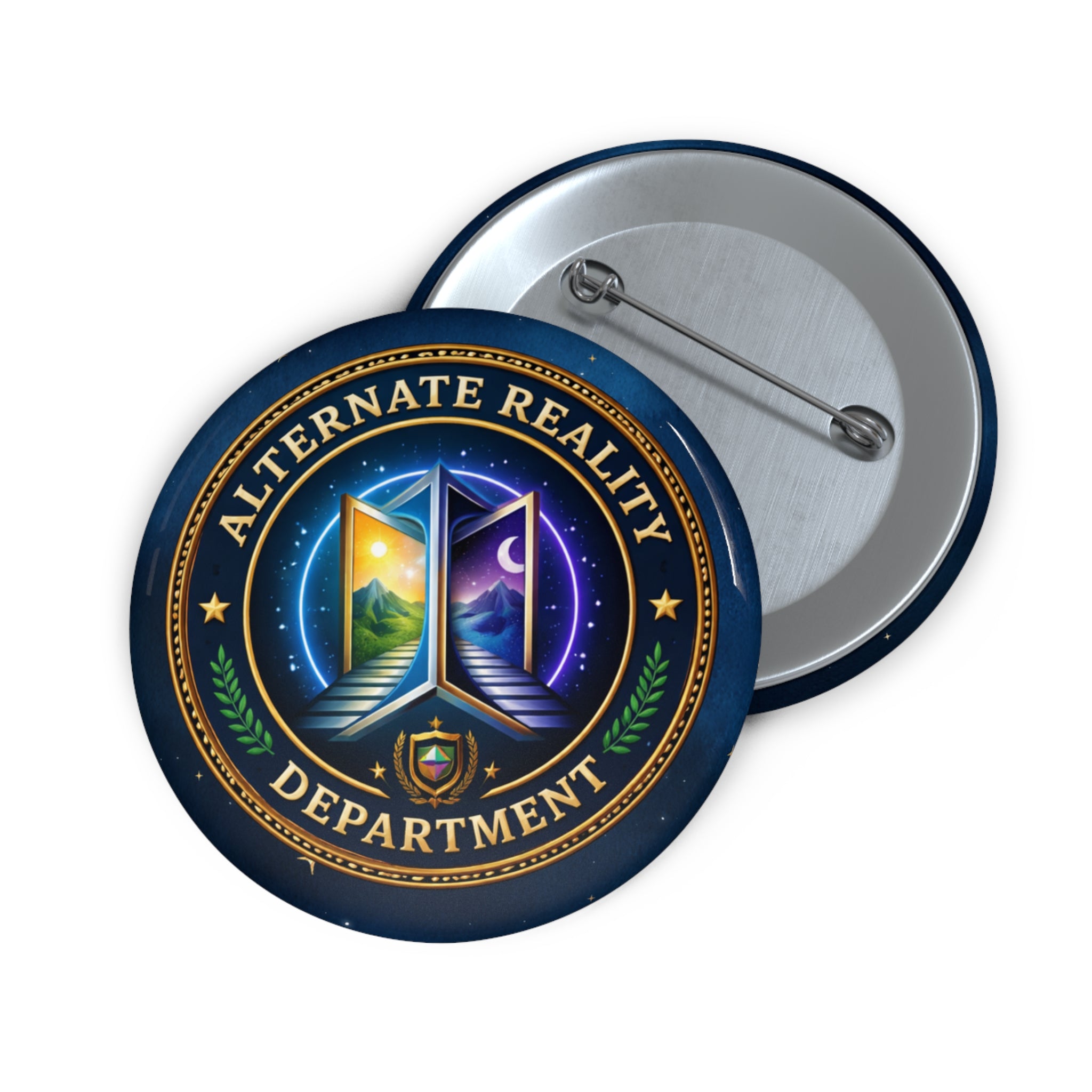 Alternate Reality Department Pinback Button – Official-Looking Satirical Badge