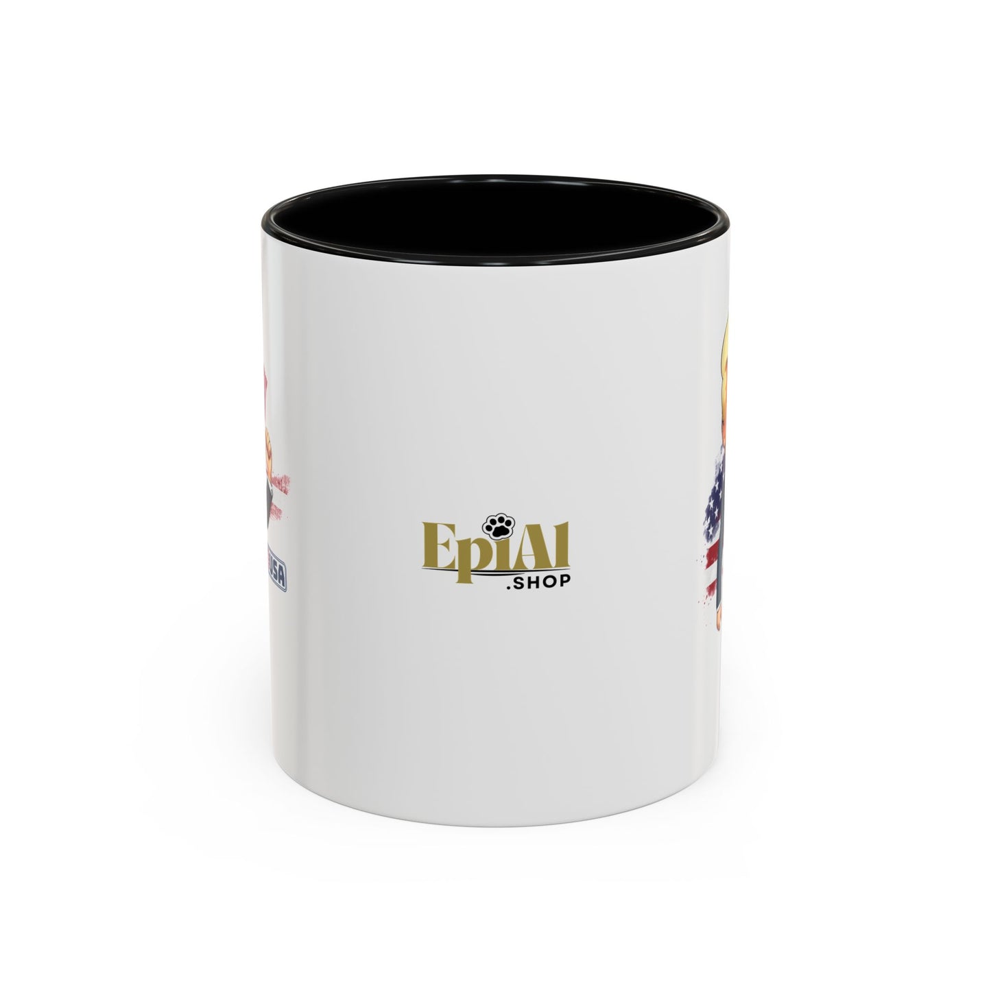 Flag Waving Trump USA Coffee Mug