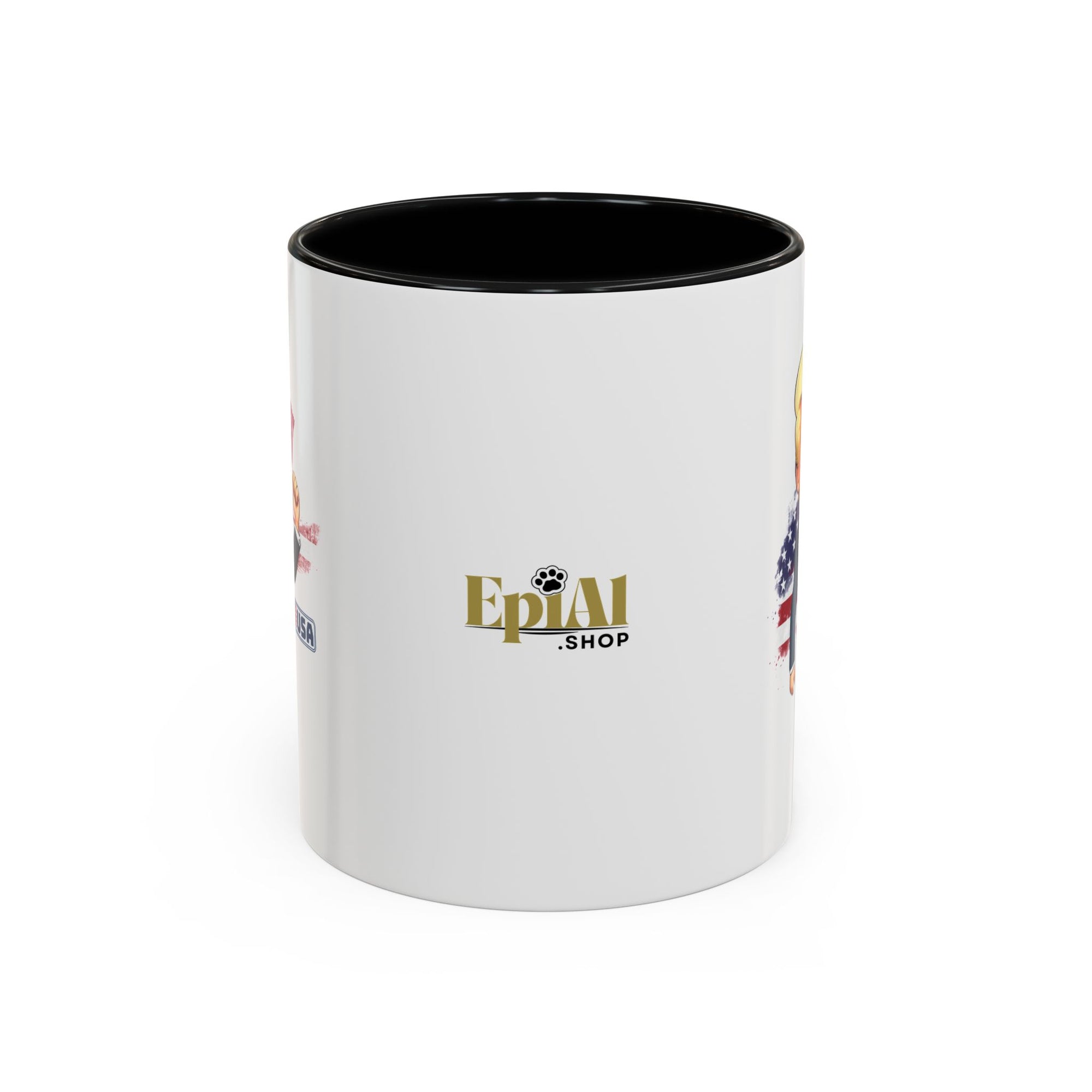 Flag Waving Trump USA Coffee Mug