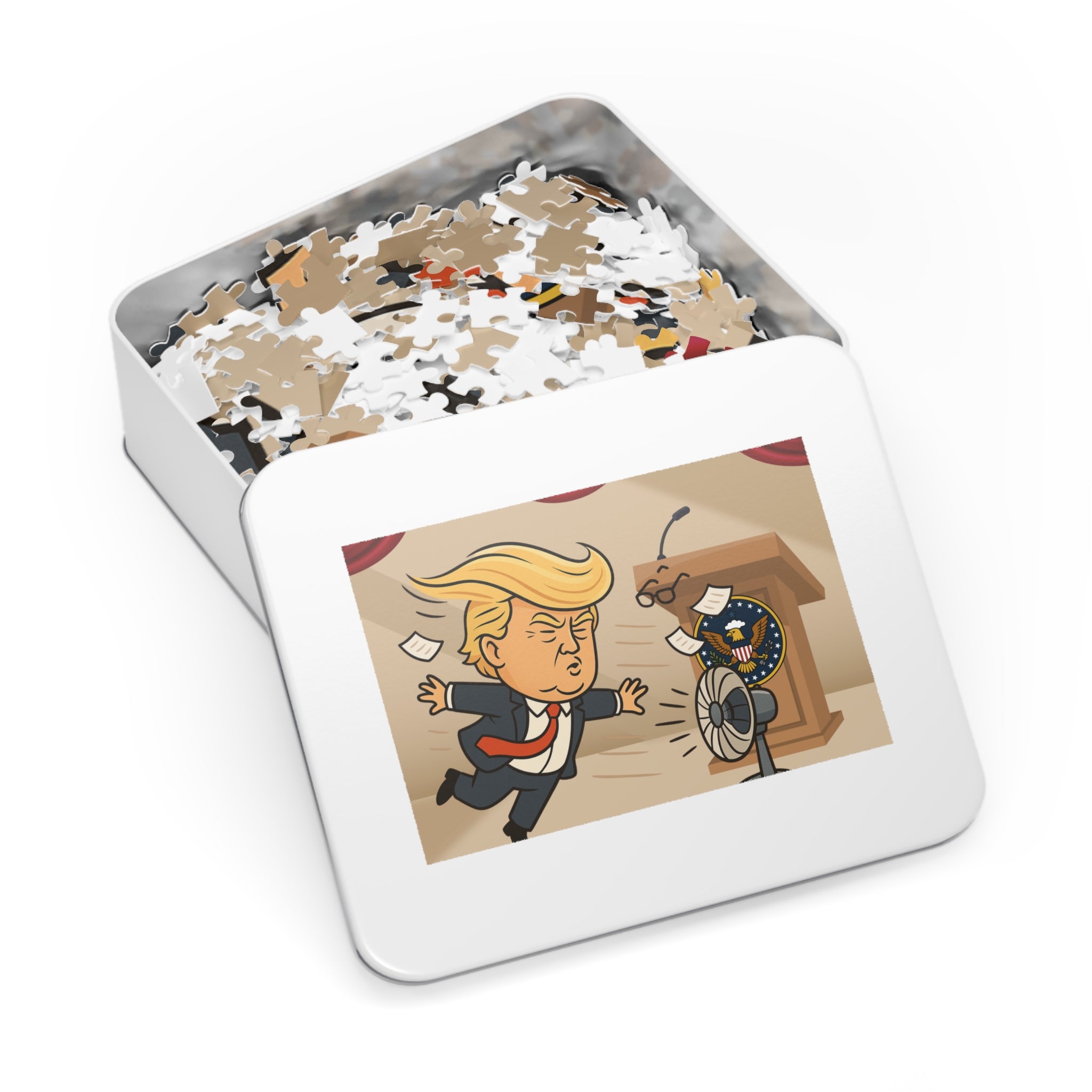 Combover Wind Tunnel Political Parody Jigsaw Puzzle