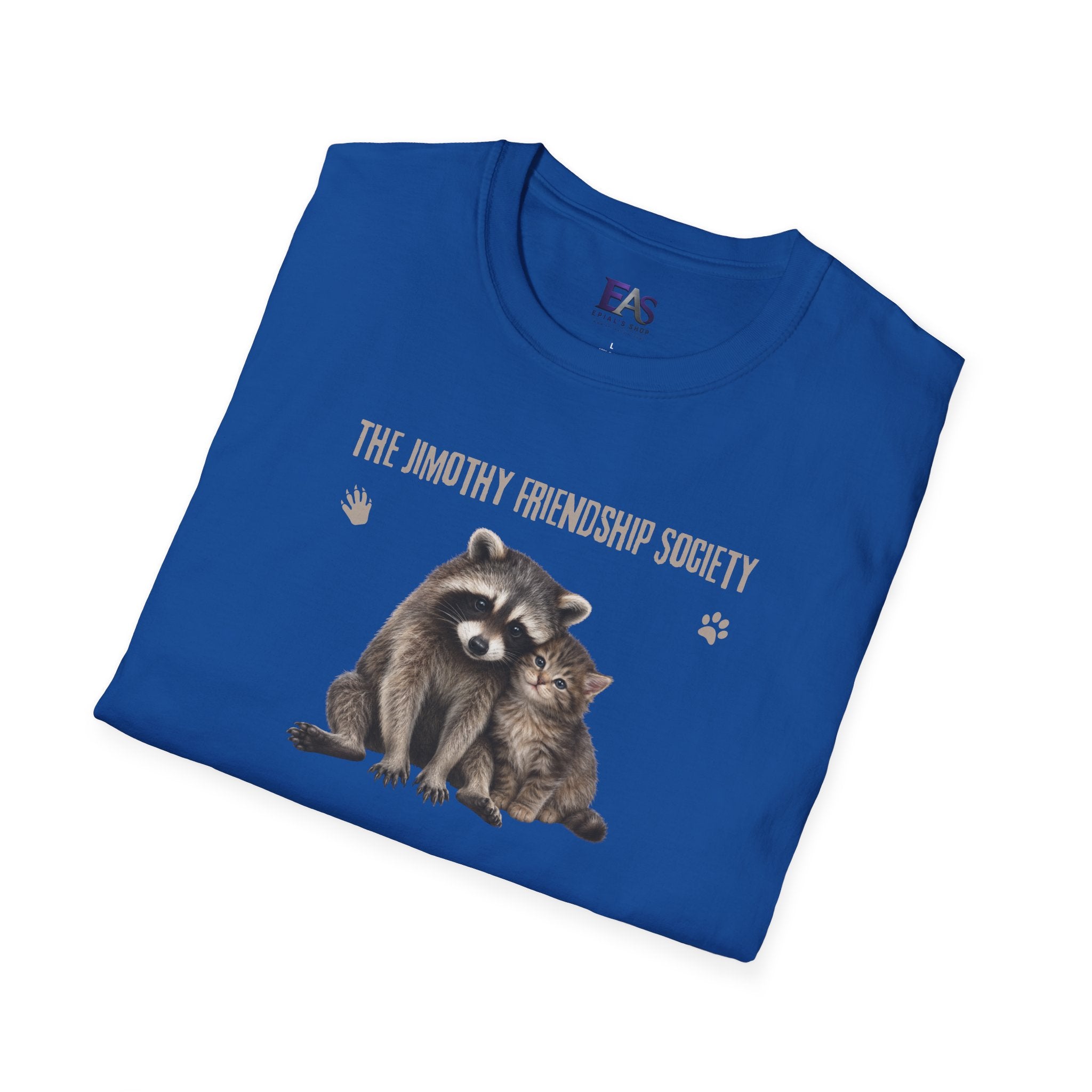 The Jimothy Friendship Society T-Shirt | Raccoon and Kitten Tee