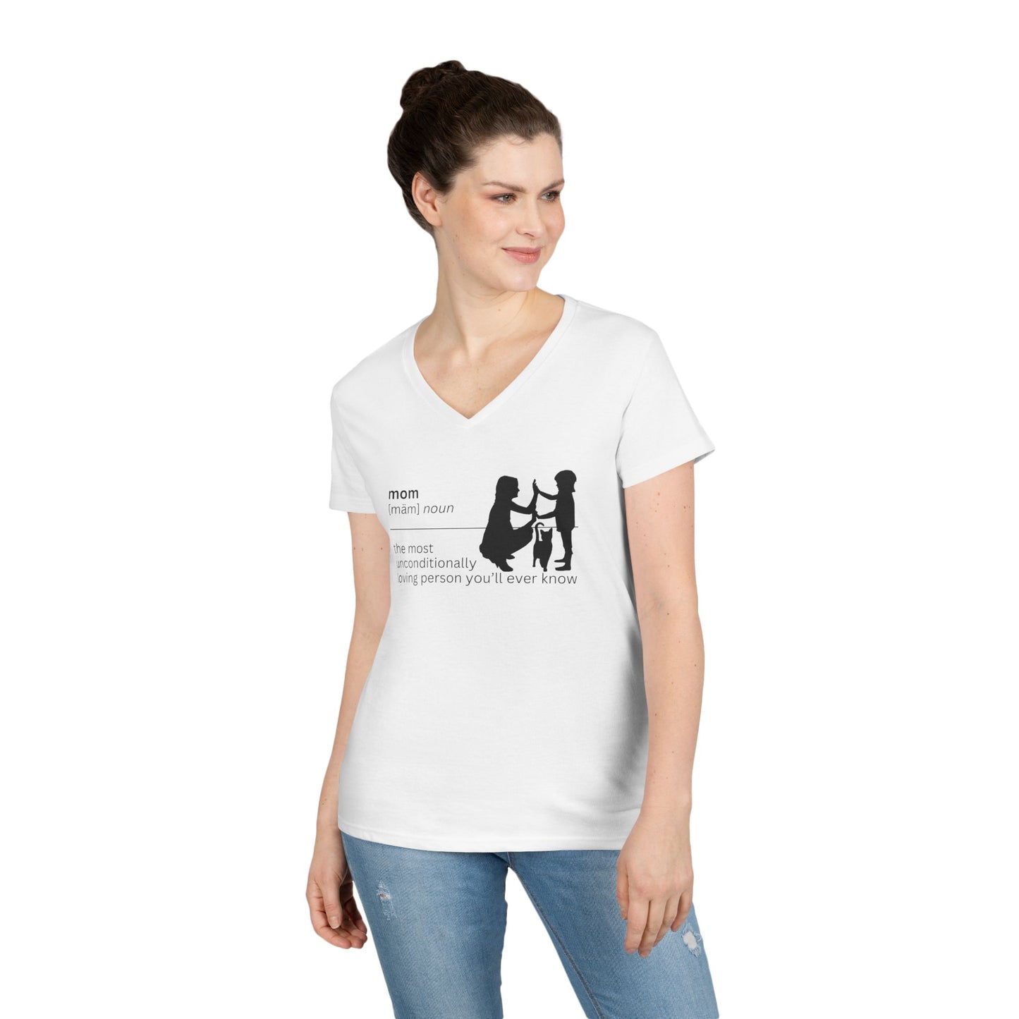 Mom Definition V-Neck T-Shirt - Unconditional Love