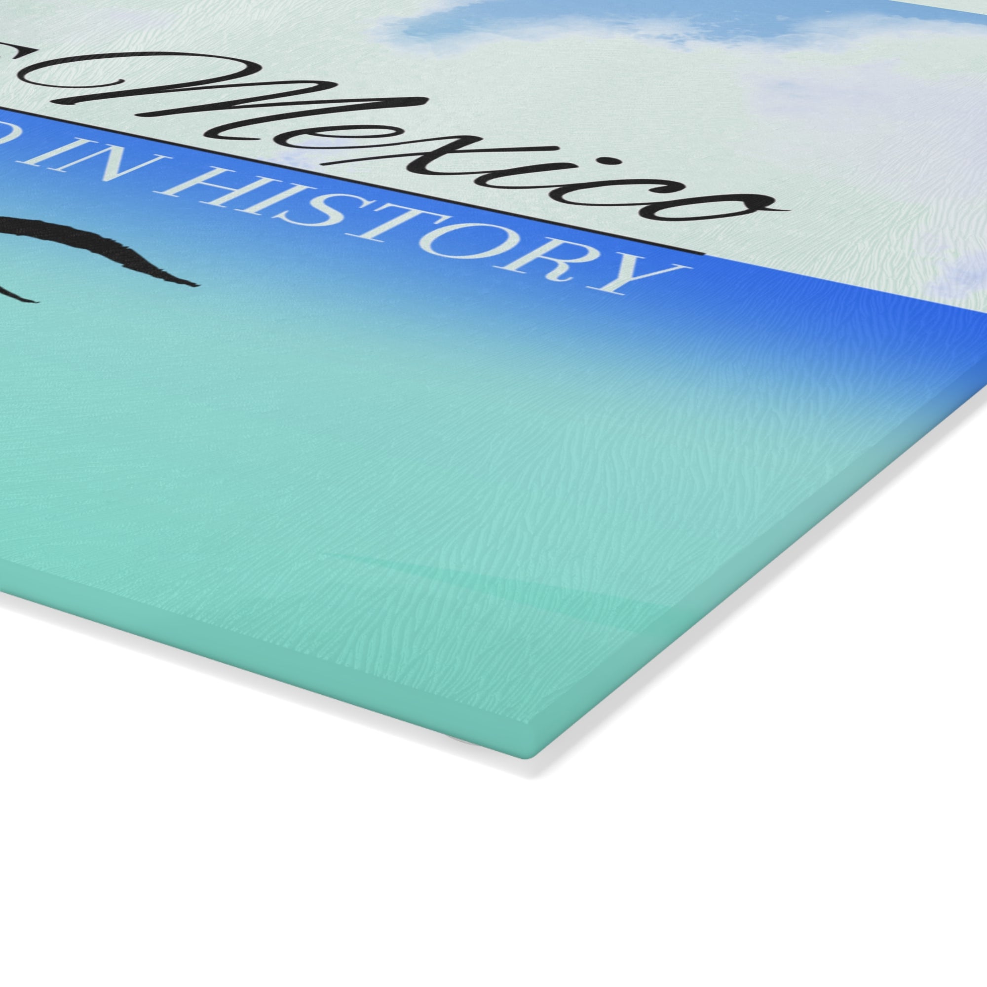 Gulf of Mexico Glass Cutting Board - Coastal Kitchen Decor