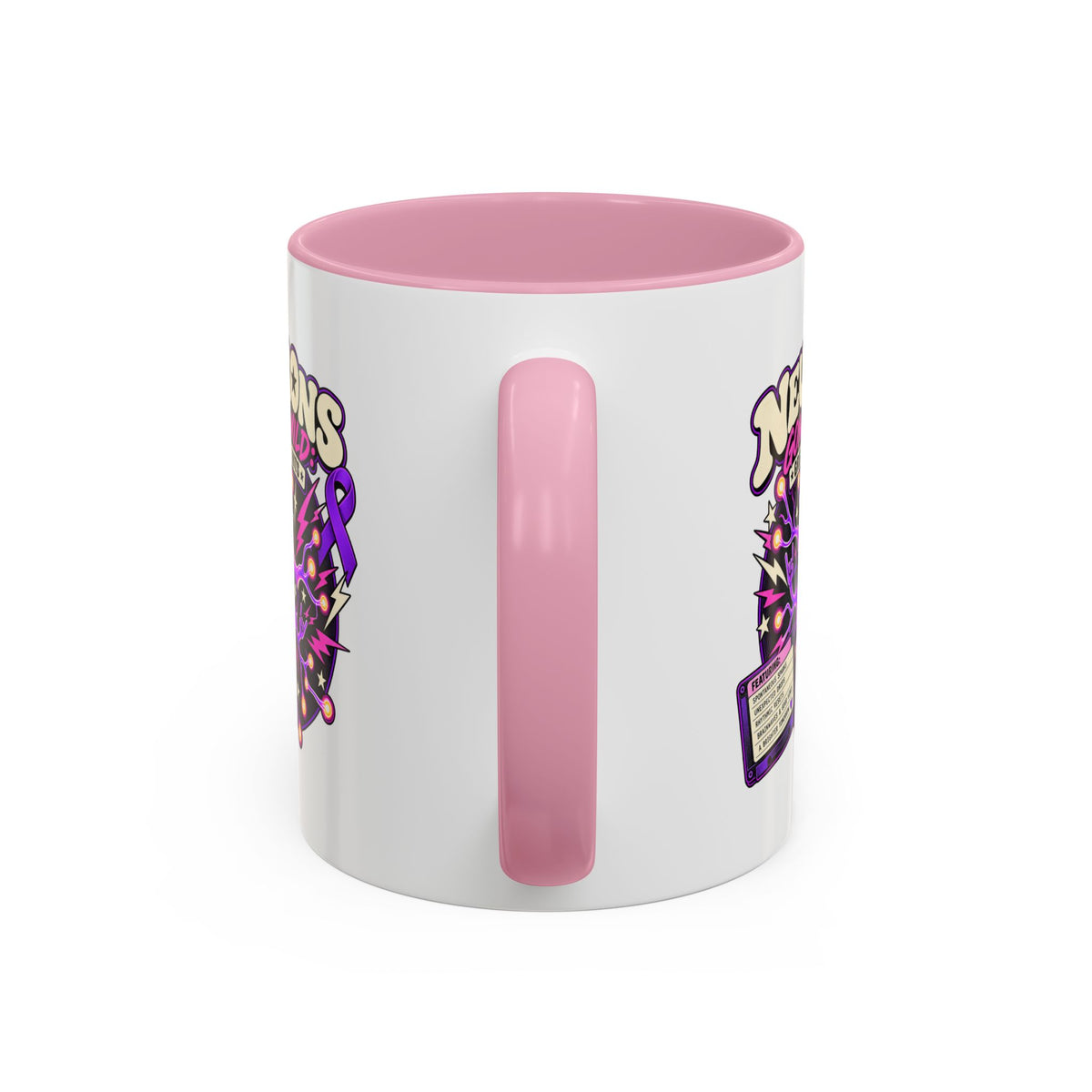 Neurons Gone Wild: Greatest Hits Epilepsy Awareness Accent Coffee Mug (11oz/15oz)